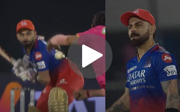 [Watch] Kohli Gives Chahal A Stare After Smashing A Might Maximum Before Record Century