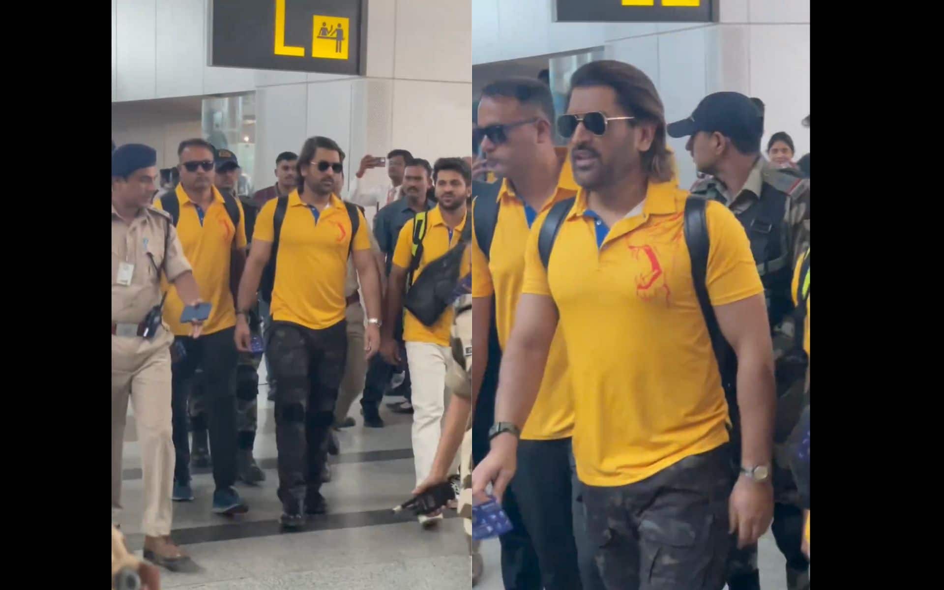 MS Dhoni with CSK teammates for IPL 2024 (x.com)