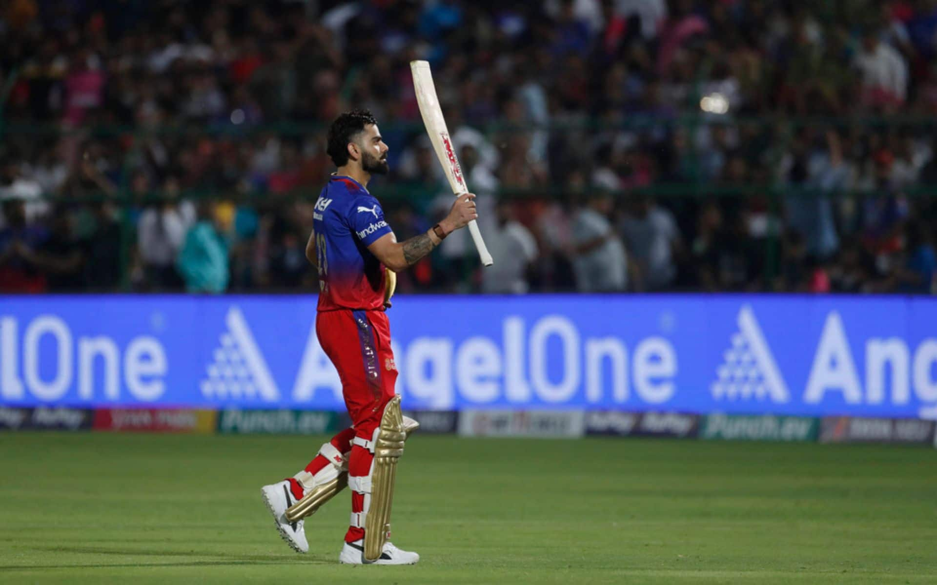 Virat Kohli scored his 8th IPL ton vs RR on Saturday (AP Photo)