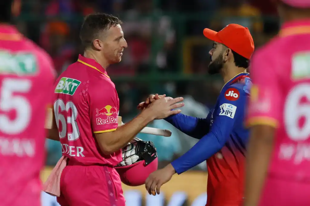 Buttler shaking hands with Kohli (AP)