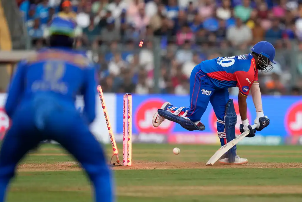 Prithvi Shaw getting bamboozled by Bumrah (AP)