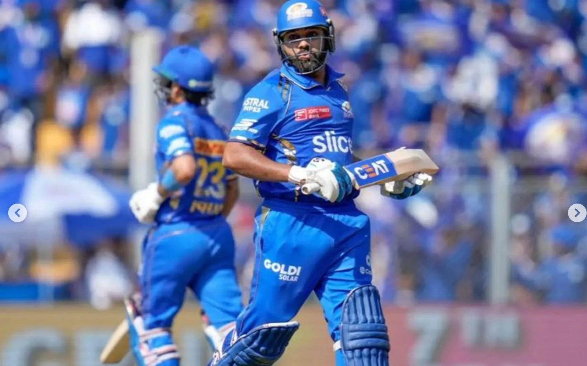 MI Captain Pandya's Post Featuring Rohit Sharma [x.com]