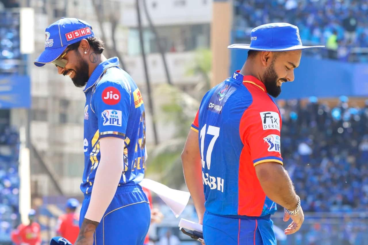 Pandya and Pant during the toss [X.com]