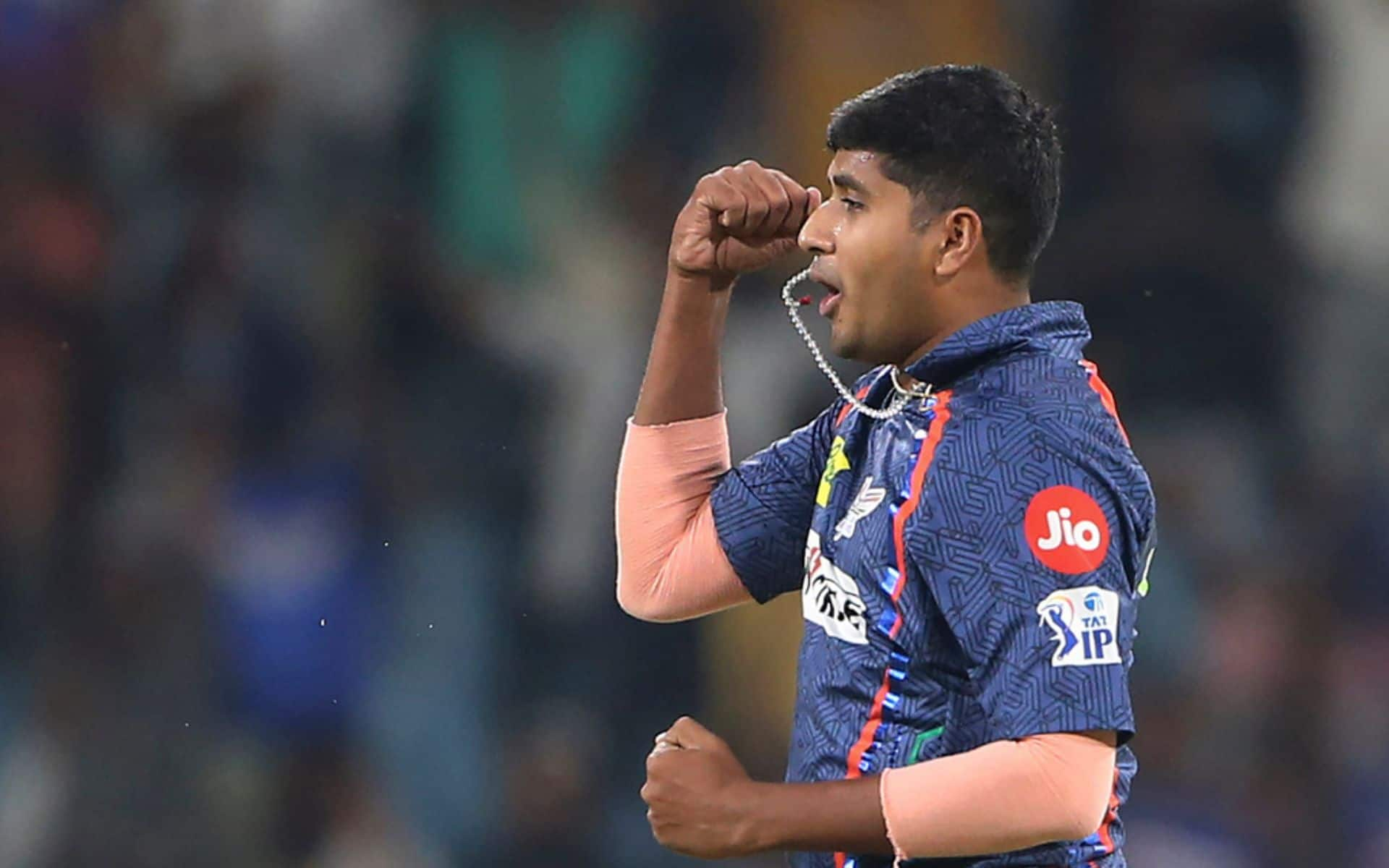 Yash Thakur celebrating his five-fer against Gujarat Titans in IPL 2024 (BCCI)