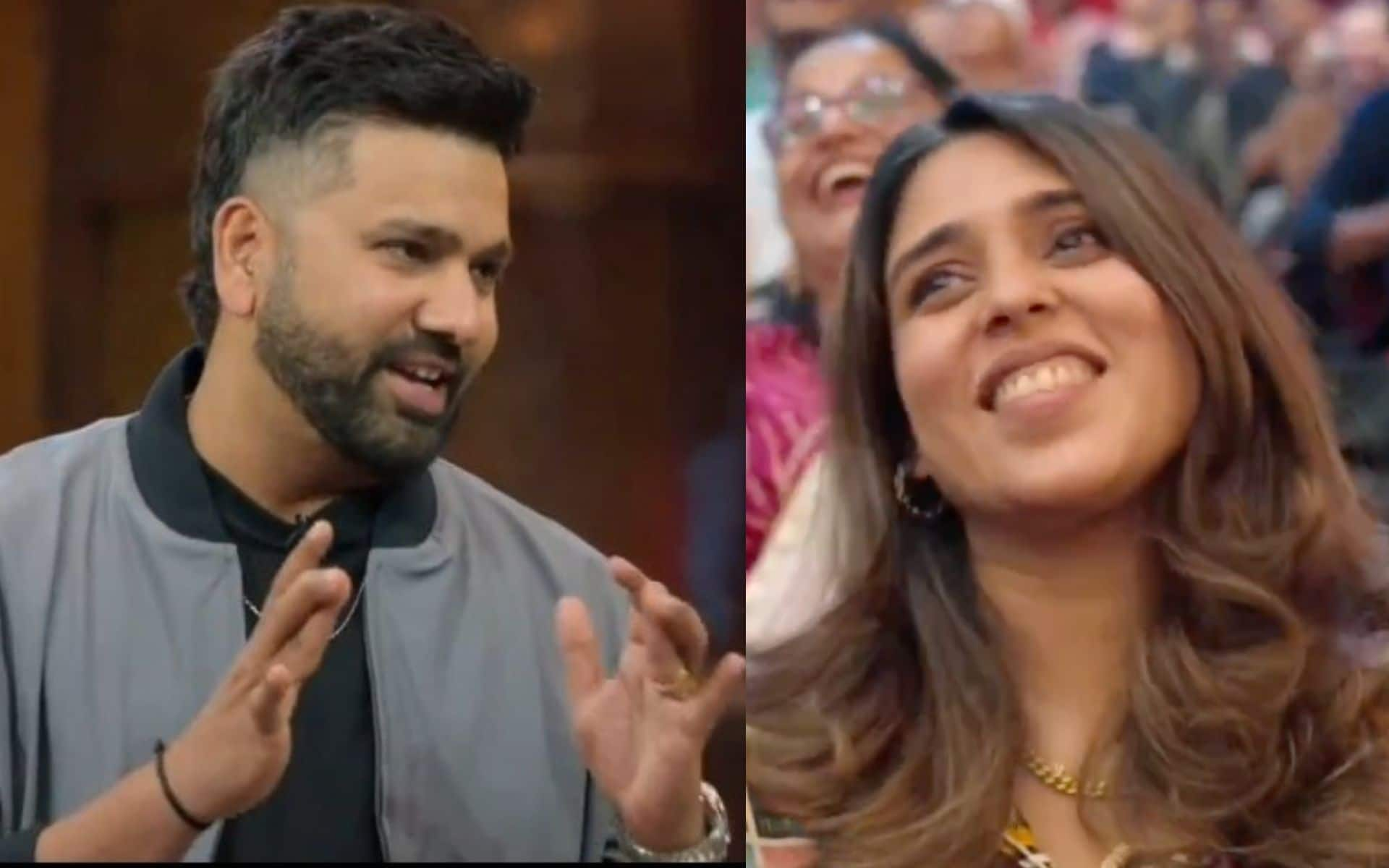 Rohit Sharma and Ritika Sajdeh's fun banter at Kapil Sharma Show (X.com)