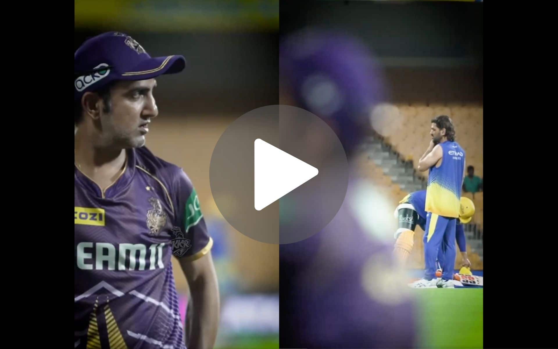[Watch] KKR Spices Up Clash Vs CSK With War-Like Setup Between Dhoni & Gambhir