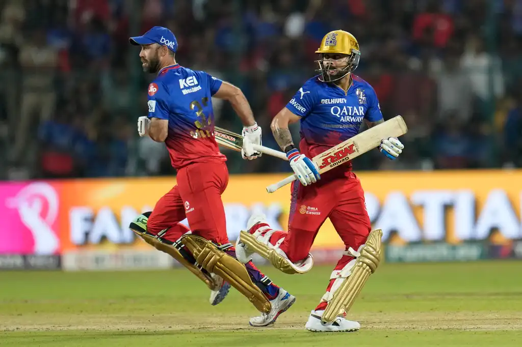 Glenn Maxwell and Virat Kohli in IPL 2024 (AP)
