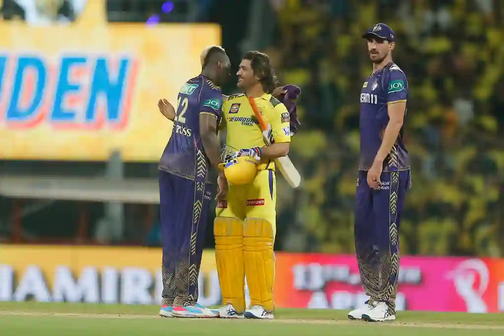 Ruturaj Gaikwad and MS Dhoni saw CSK home against KKR in IPL 2024 (AP)