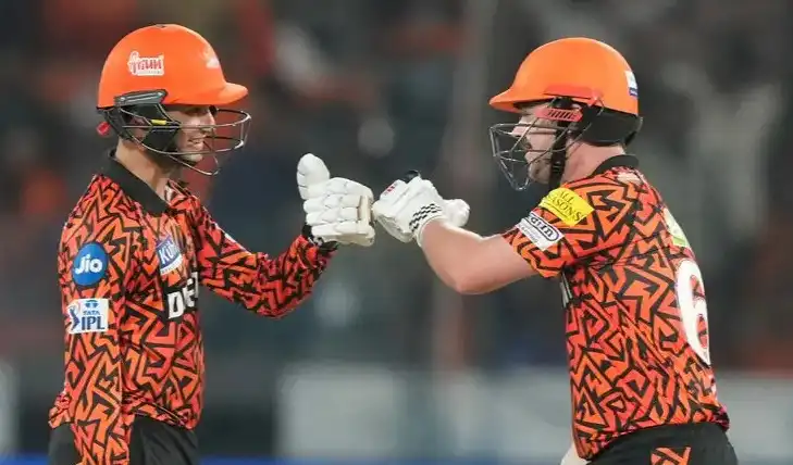 SRH's Abhishek Sharma and Travis Head During IPL 2024 [x.com]