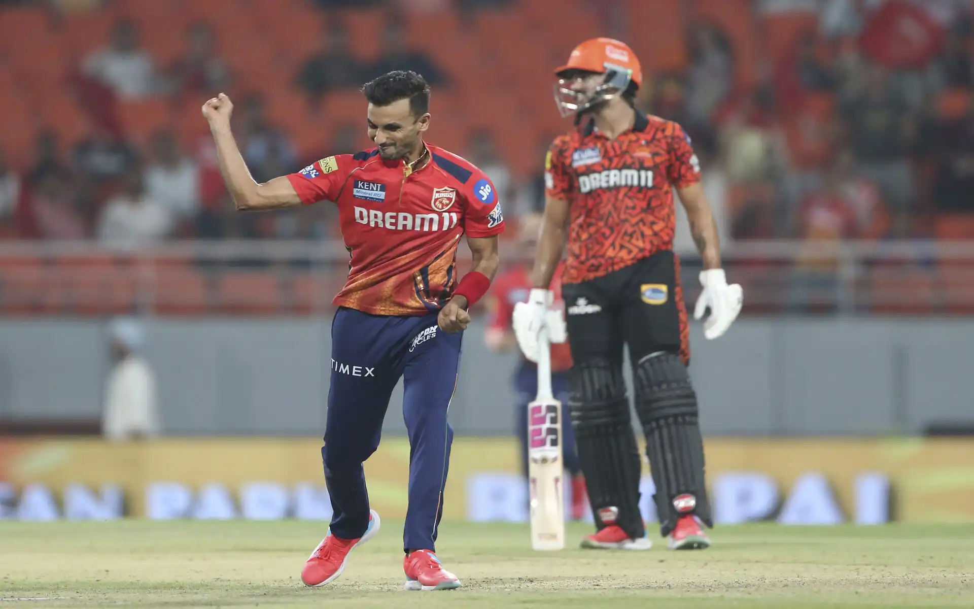 Harshal Patel gets the wicket of Heinrich Klaasen (Source: BCCI/IPL)