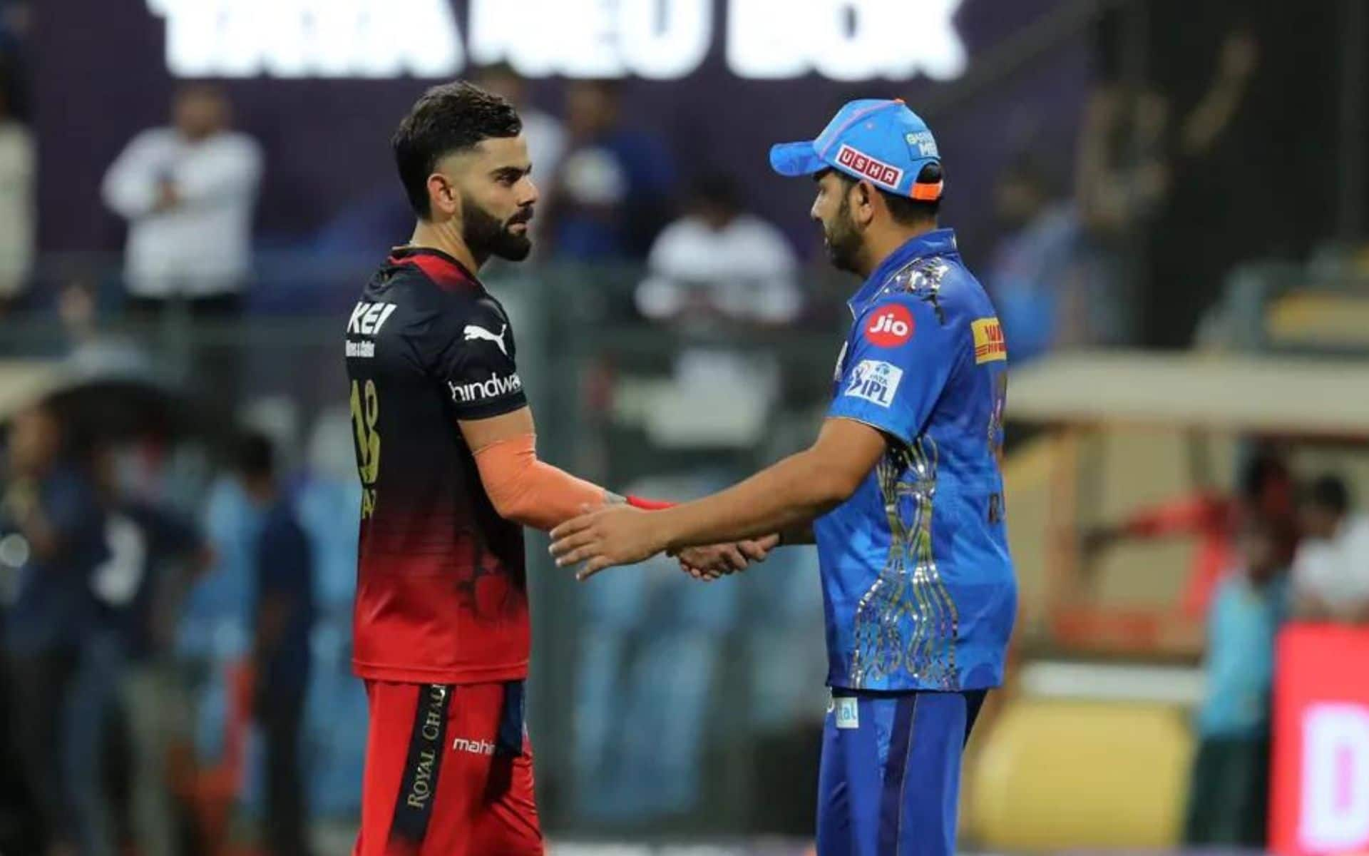 Virat Kohli and Rohit Sharma after MI vs RCB match in IPL 2023 [iplt20.com]