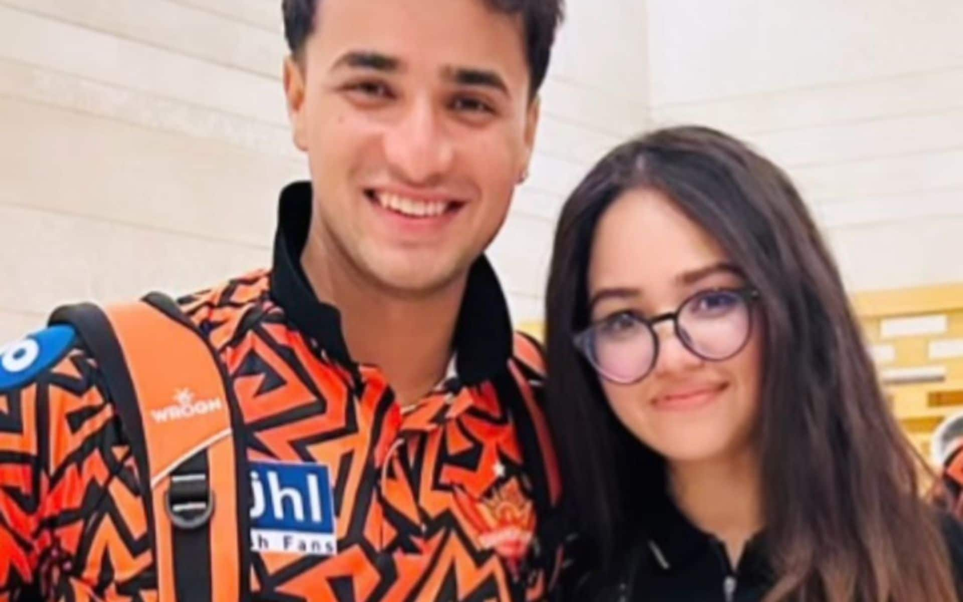 Abhishek Sharma's sister with the SRH cricketer