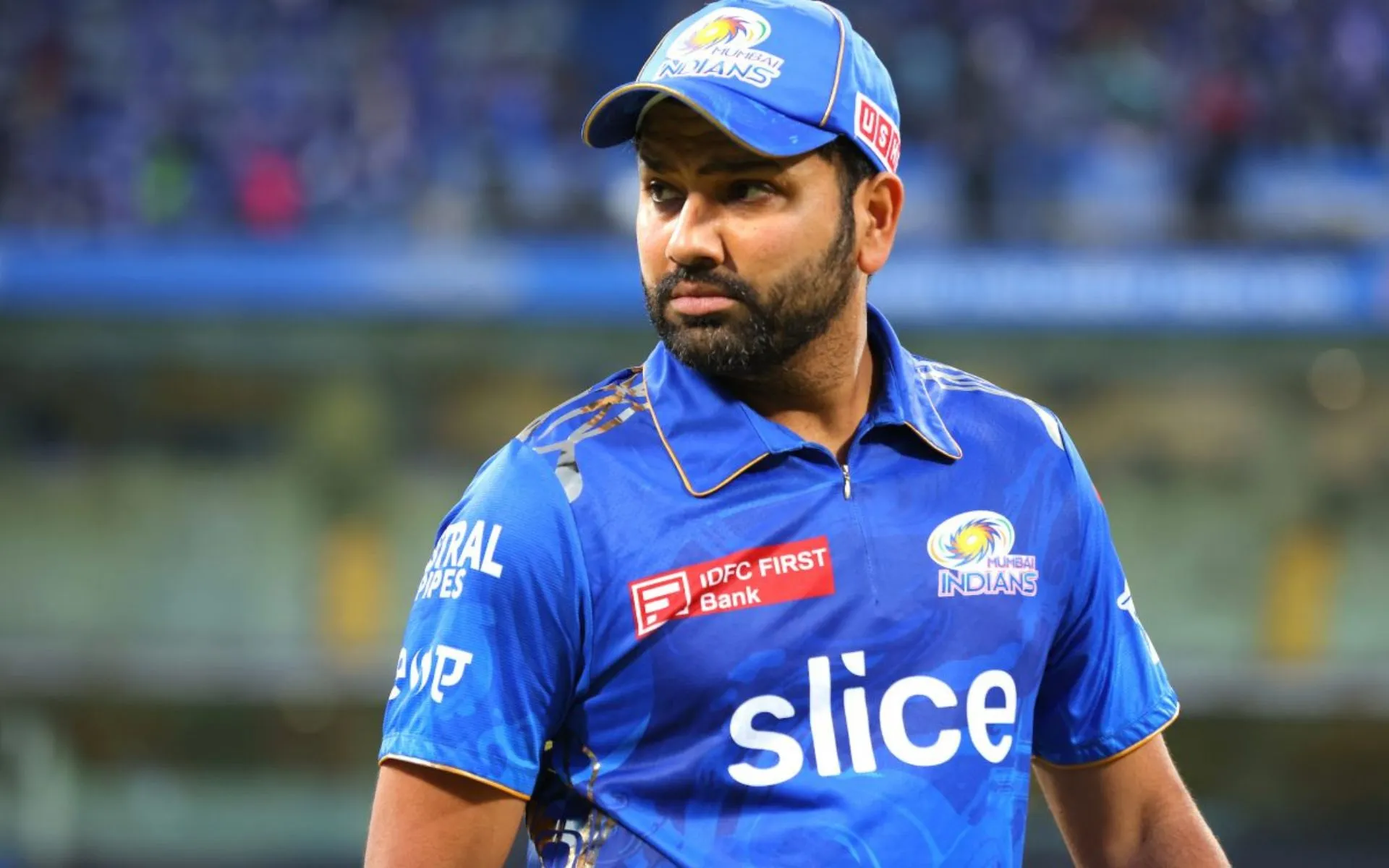 Rohit Sharma in MI colours (X.com)