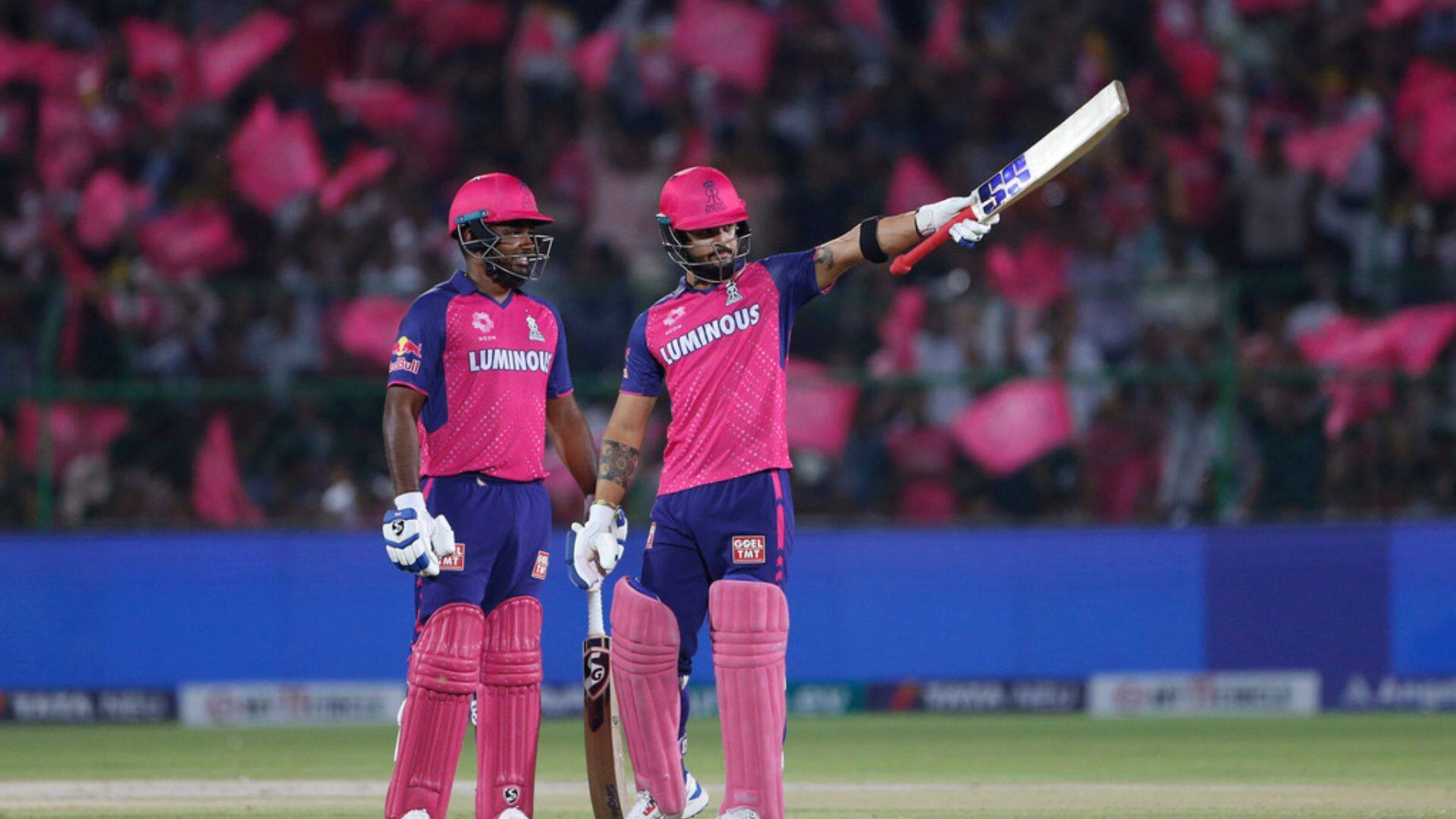 Parag celebrating his fifty [AP]