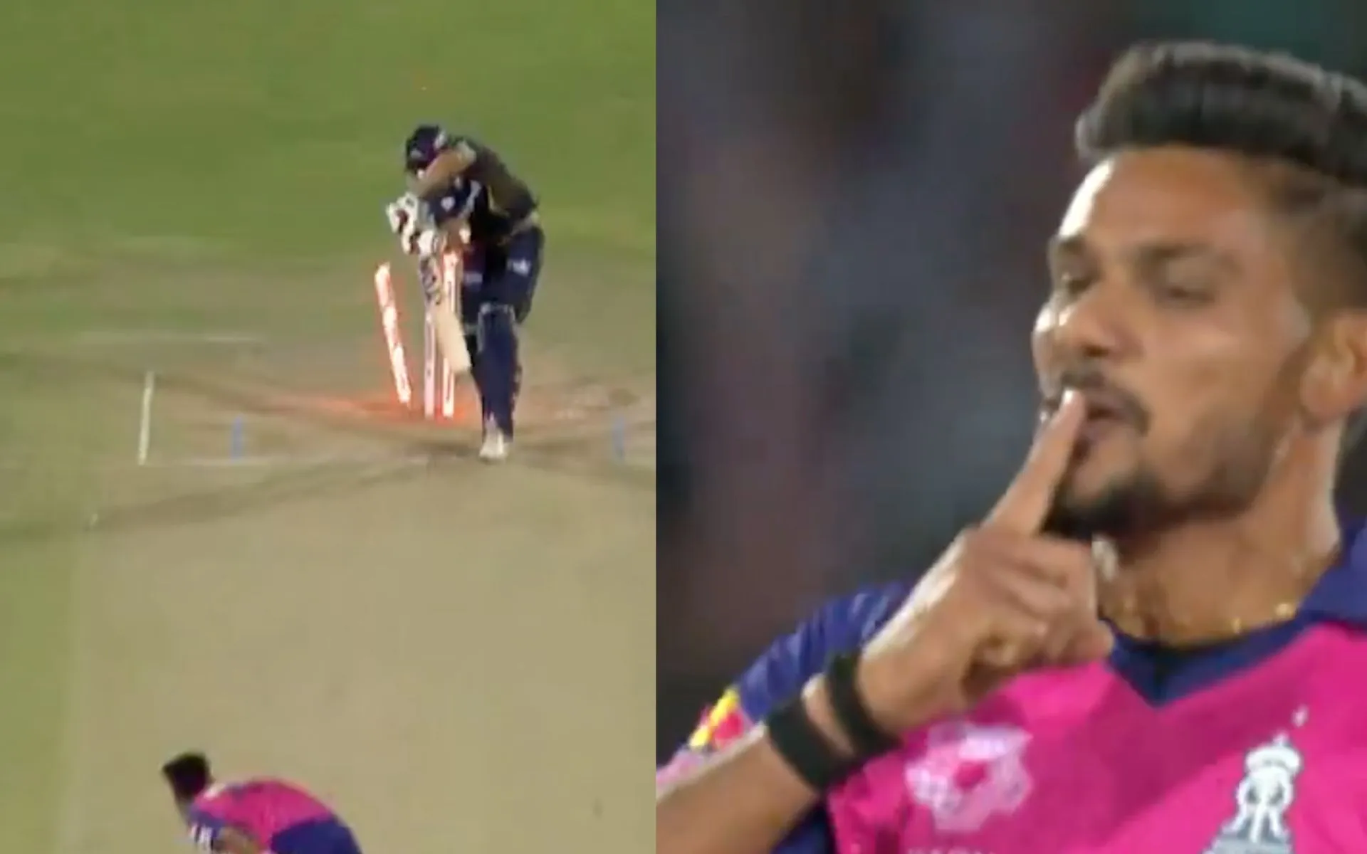 Kuldeep Sen's celebration after taking wicket (X.com)