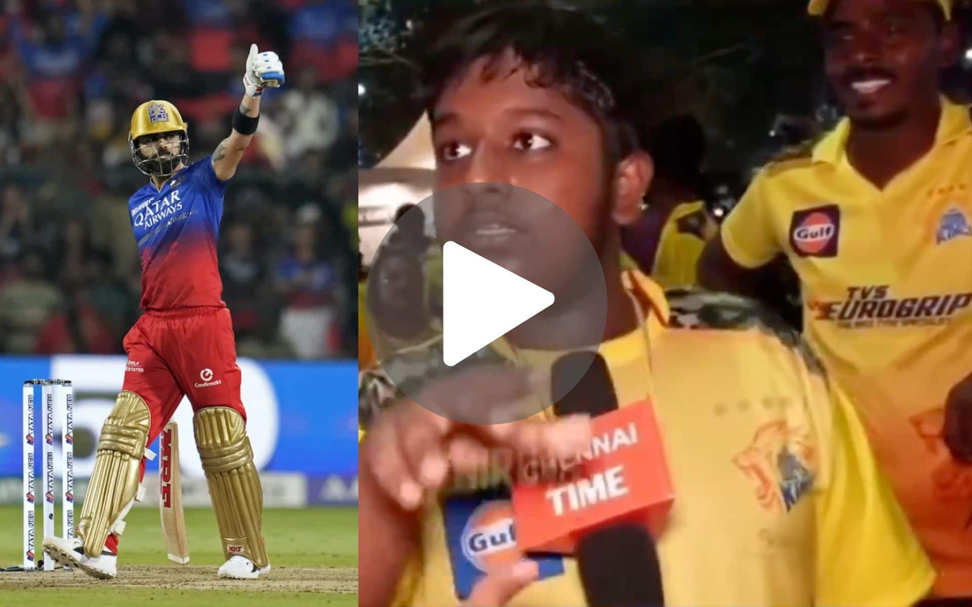[Watch] 'See In India Matches' - CSK Fan Schools Youngster For Trooling Virat Kohli