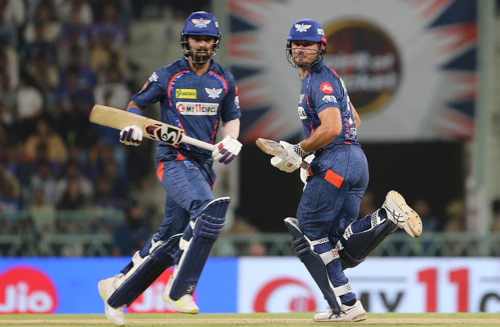 Captain KL Rahul with Marcus Stoinis (AP News)