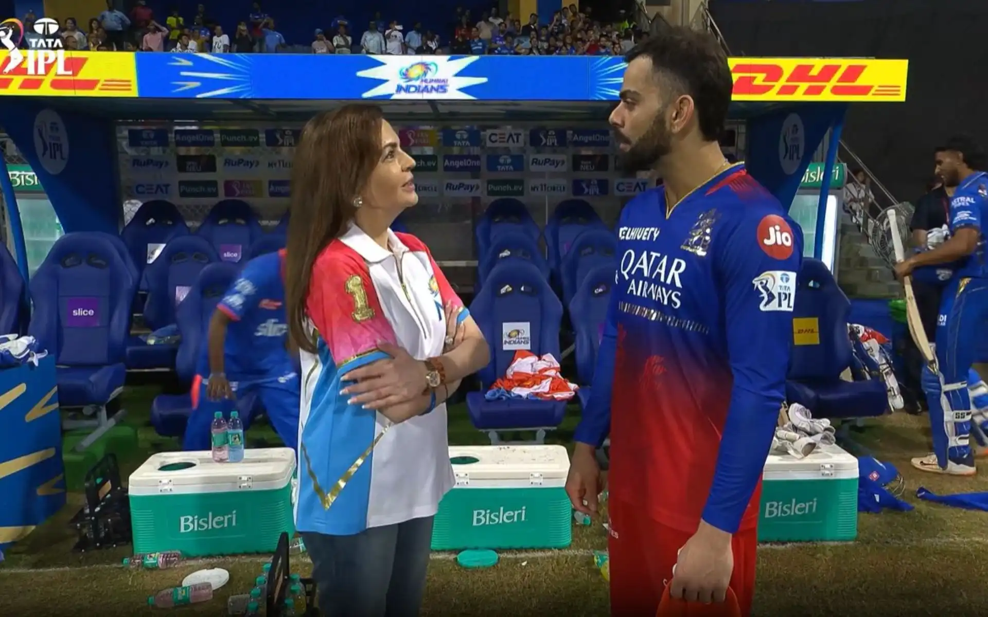Kohli got out cheaply for 3 in MI vs RCB (x.com)