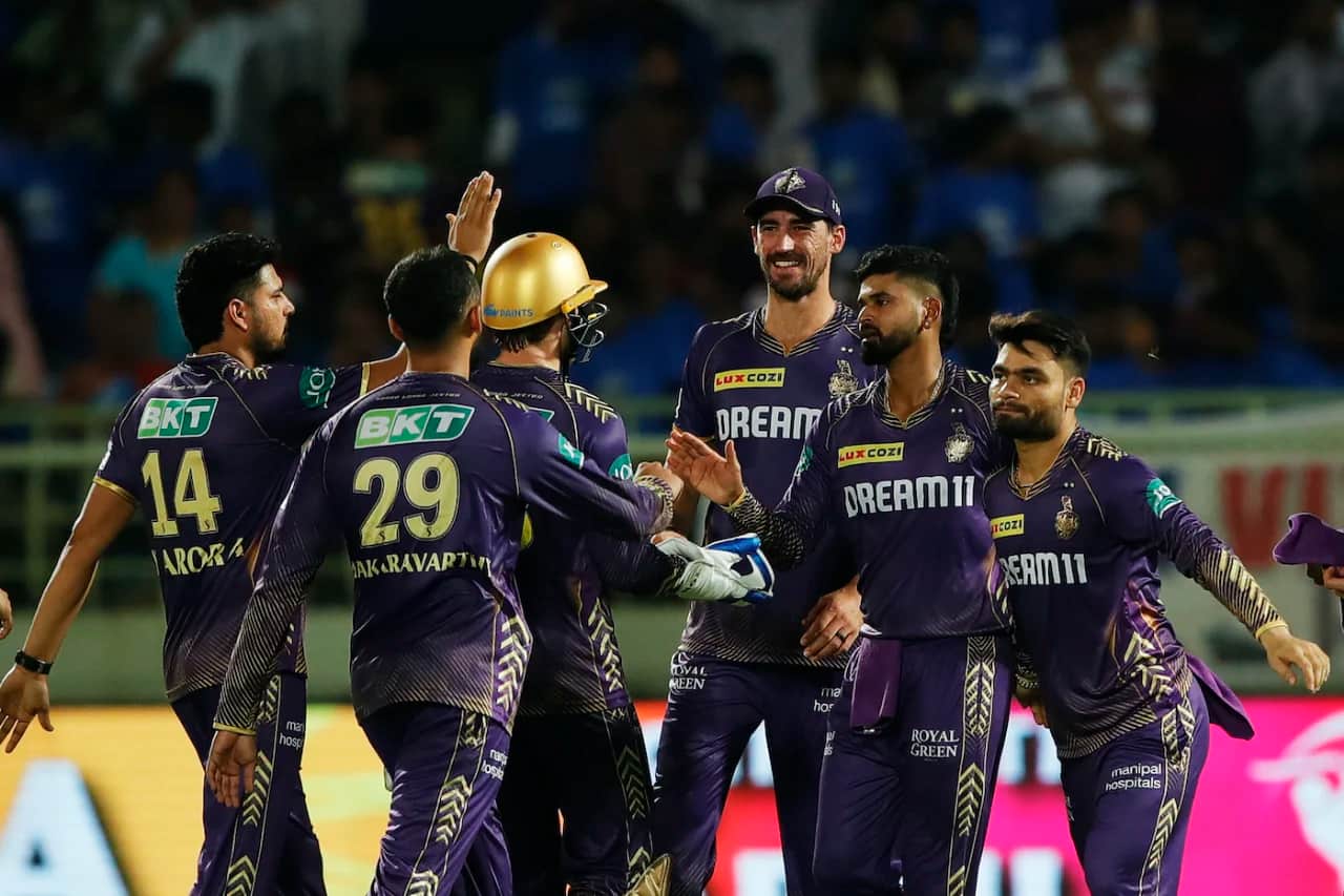 KKR players celebrating a wicket during IPL 2024 (BCCI)