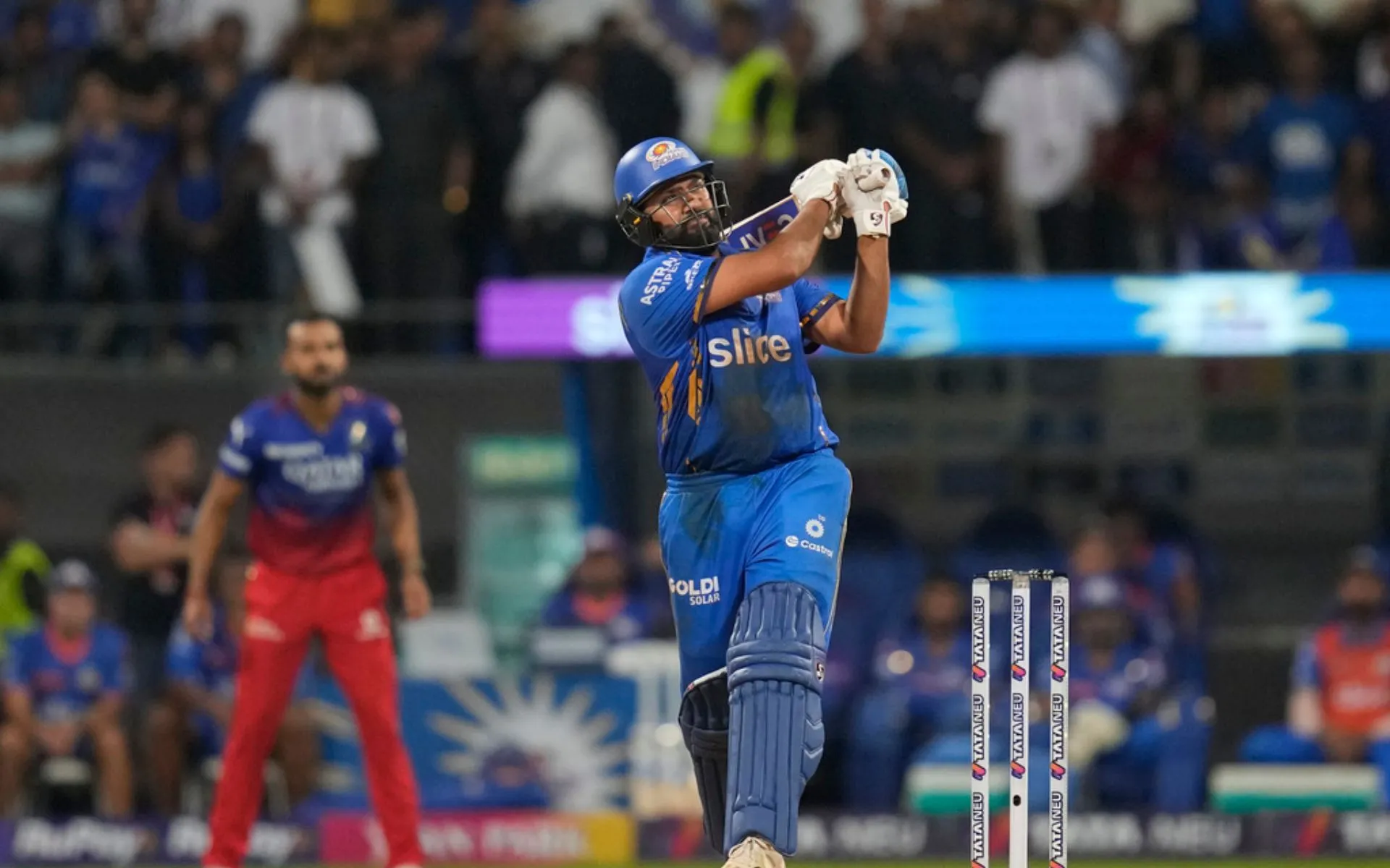 Rohit is the 2nd top=scorer of MI in IPL 2024 (AP Photo)