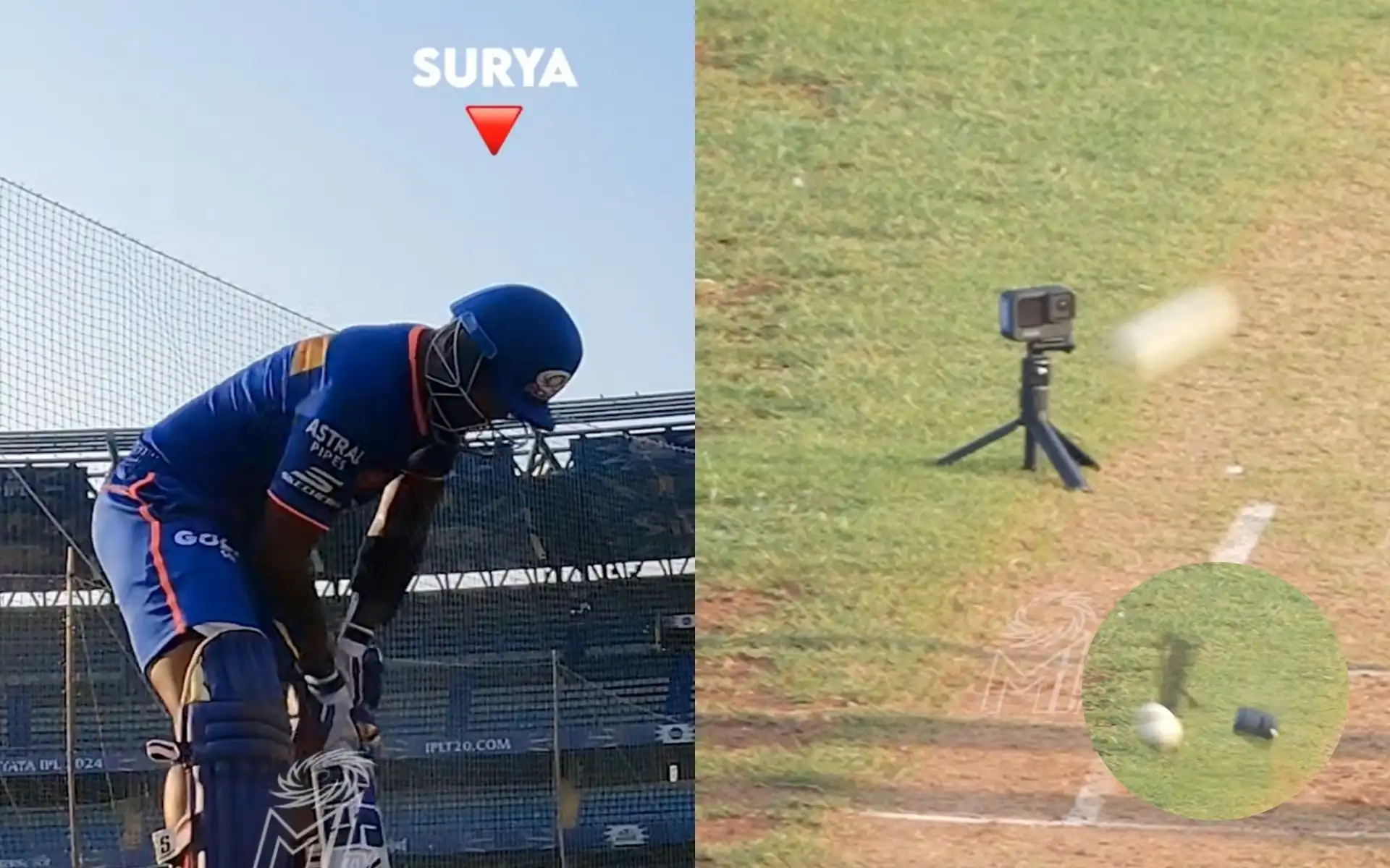 Suryakumar Yadav in practice session ahead of MI vs CSK (x.com)