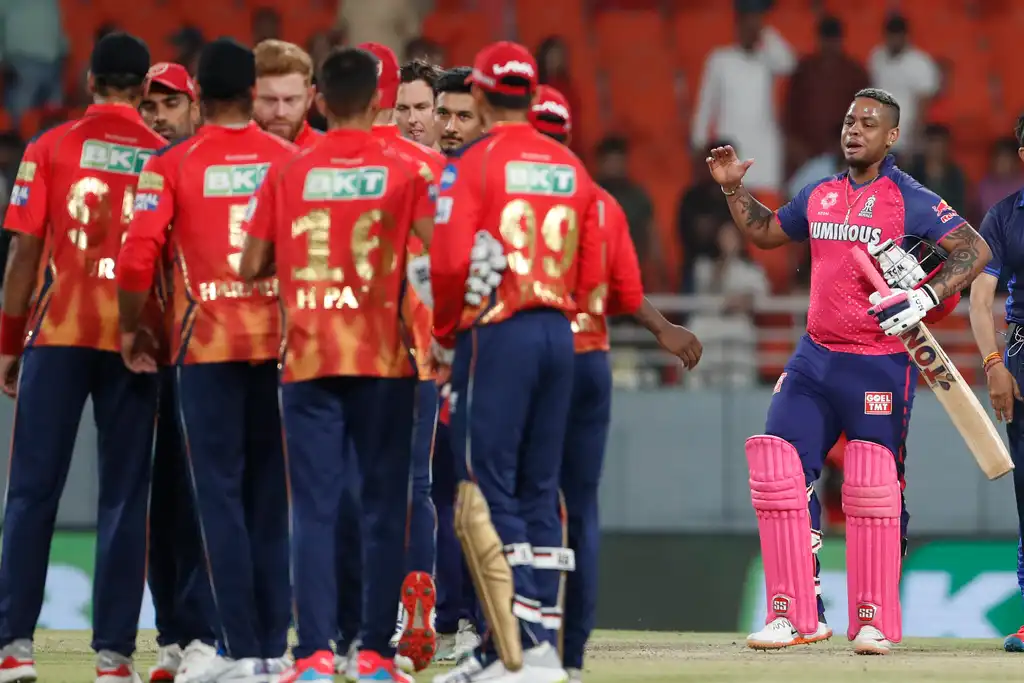 Shimron Hetmyer in action against Punjab Kings in IPL 2024 (AP)
