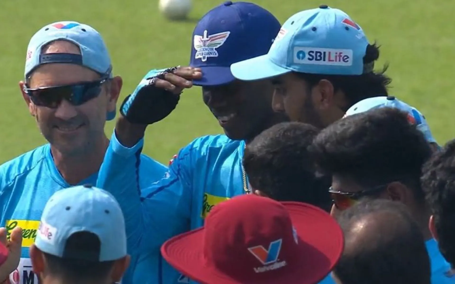 Shamar Joseph getting his debut cap (X.com)