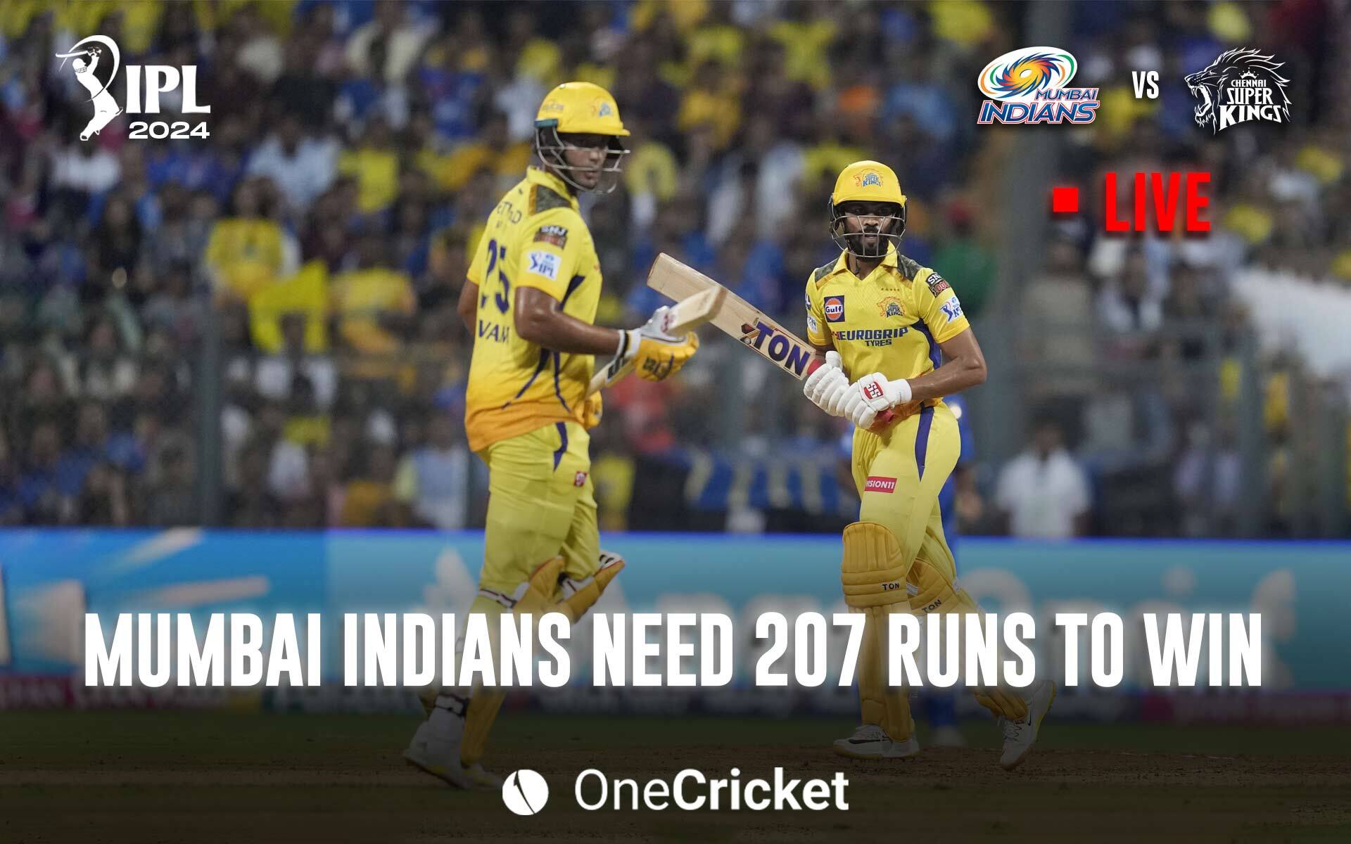 IPL 2024, MI vs CSK Live Score: Match Updates, Highlights & Live Streaming