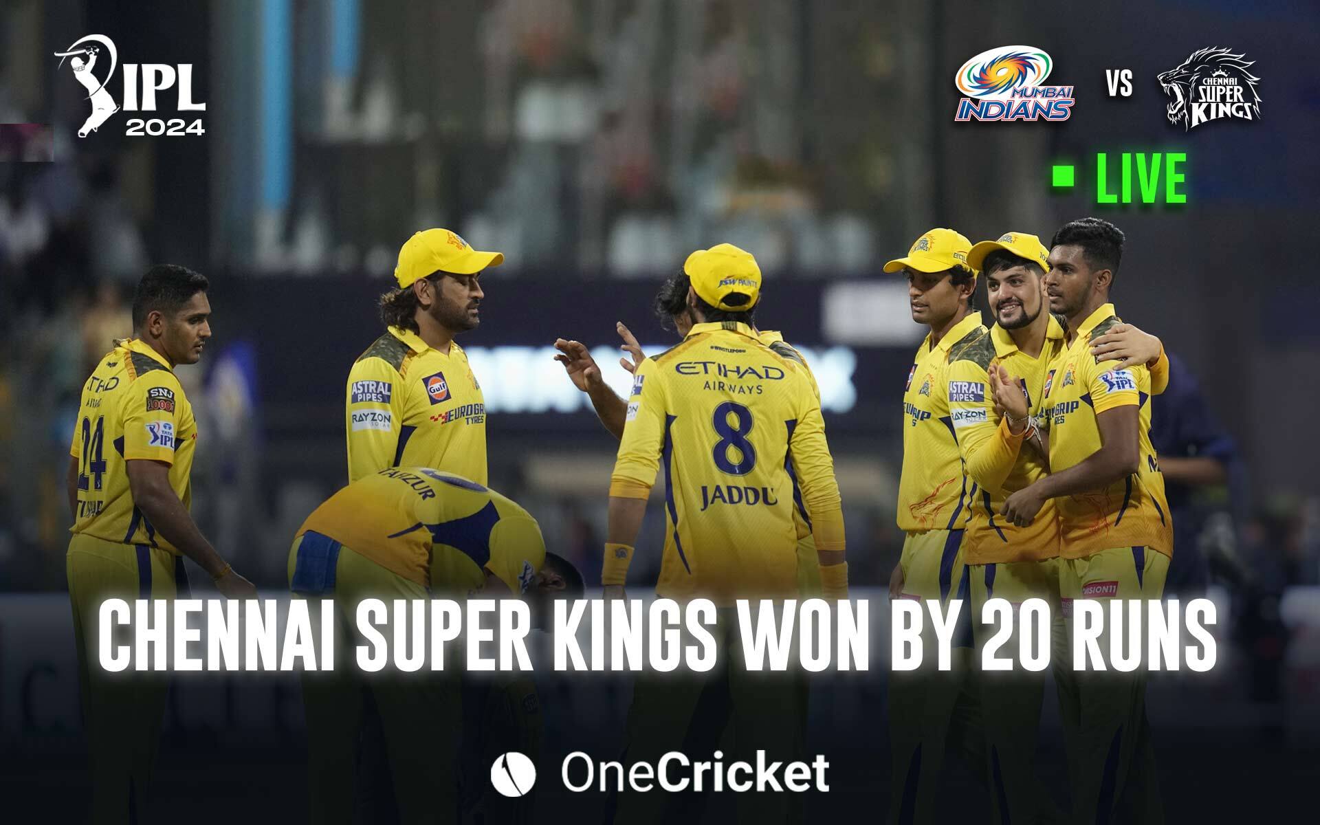 CSK defeated MI at their own home 
