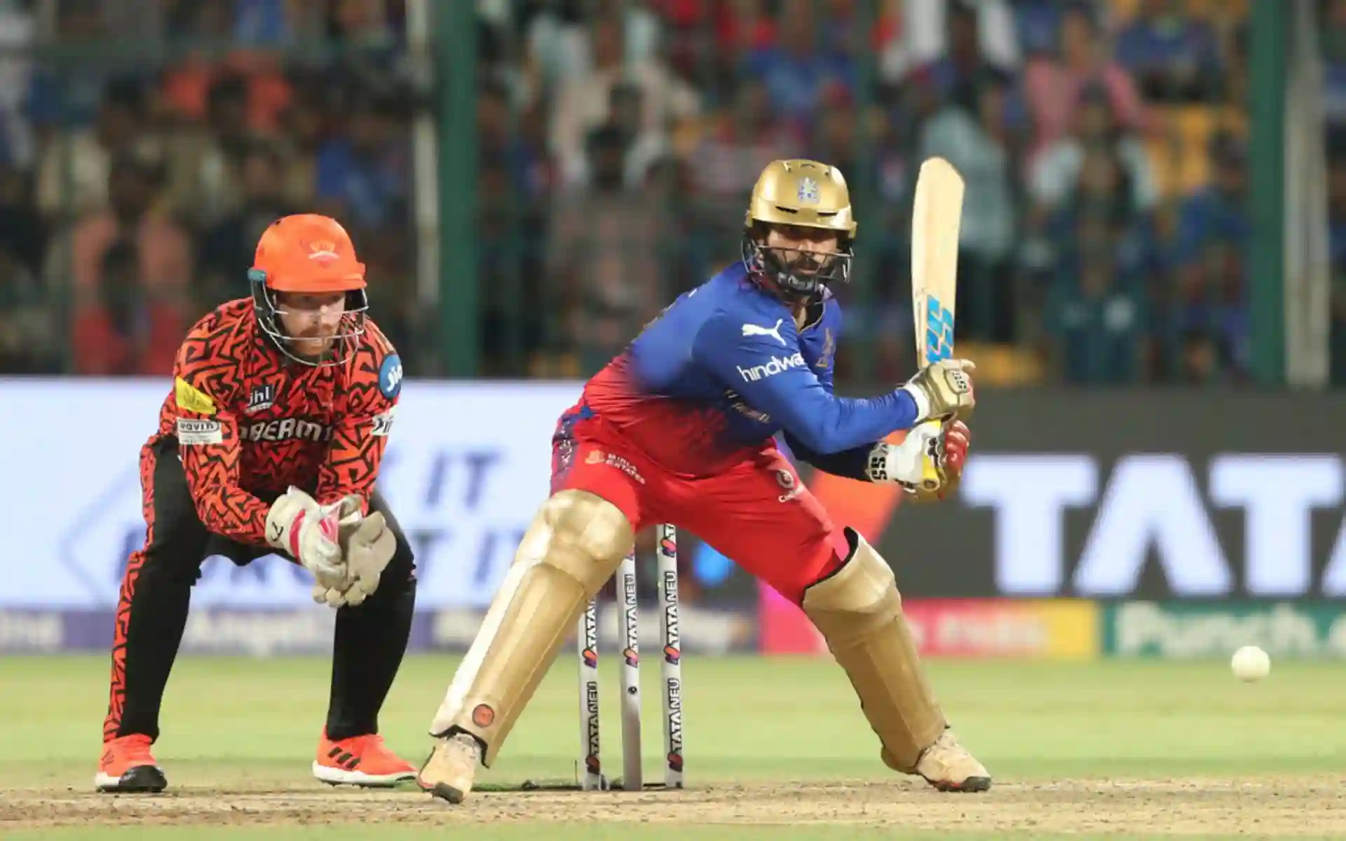 Dinesh Karthik slapped 35-ball 83 for RCB in the run-chase (AP)