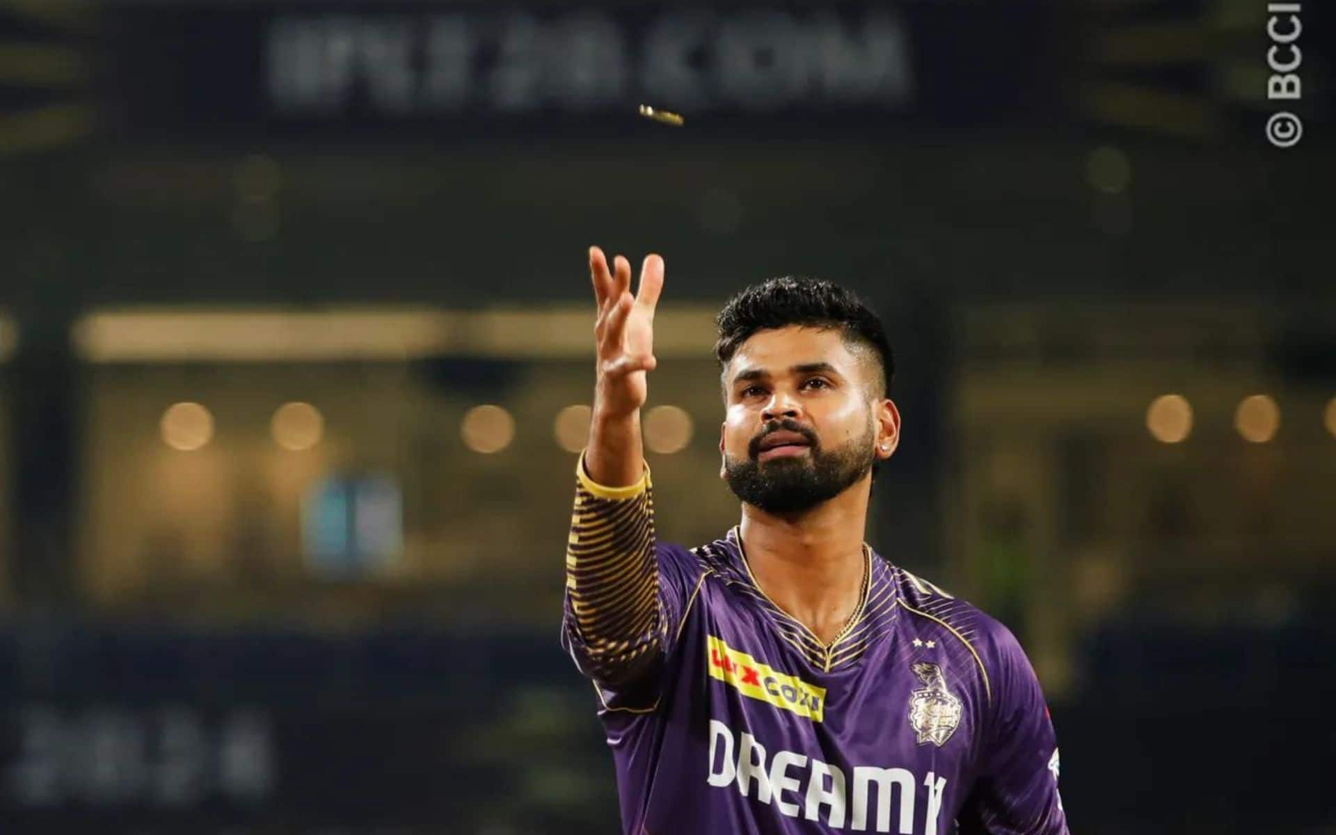 Shreyas Iyer during the toss Vs RR (iplt20)