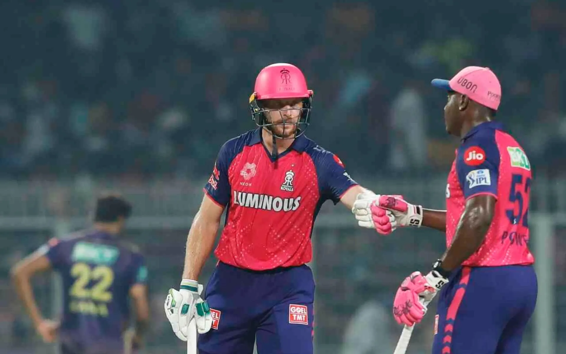 Jos Buttler and Rovman Powell against KKR (X.com)