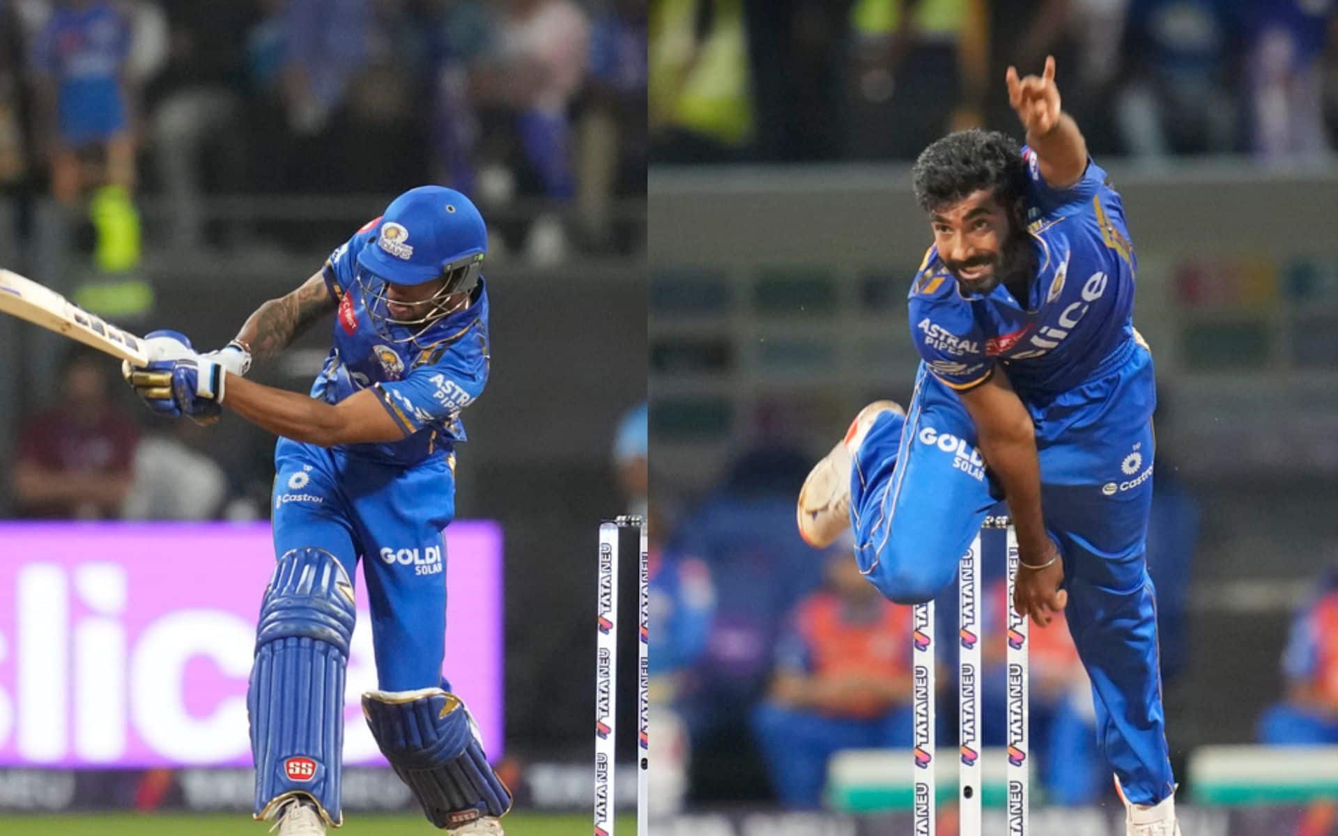 Tilak Varm and Jasprit Bumrah could be crucial for MI in this game [AP Photos]