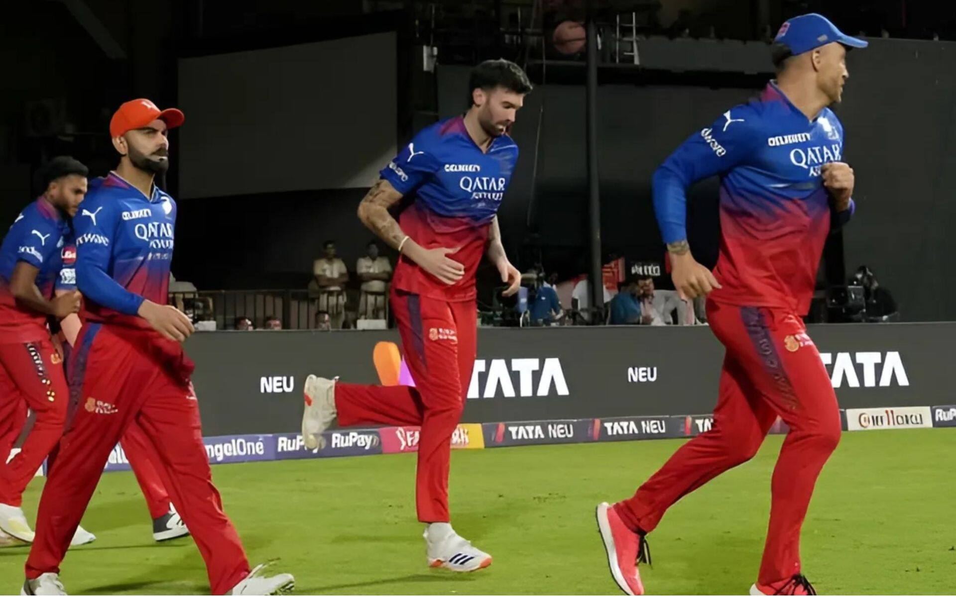 RCB players taking field in IPL 2024 (X.com)
