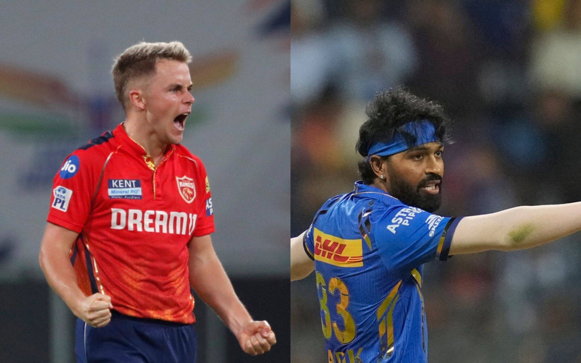 Sam Curran and Hardik Pandya will be in charge of PBKS and MI respectively [AP Photos]