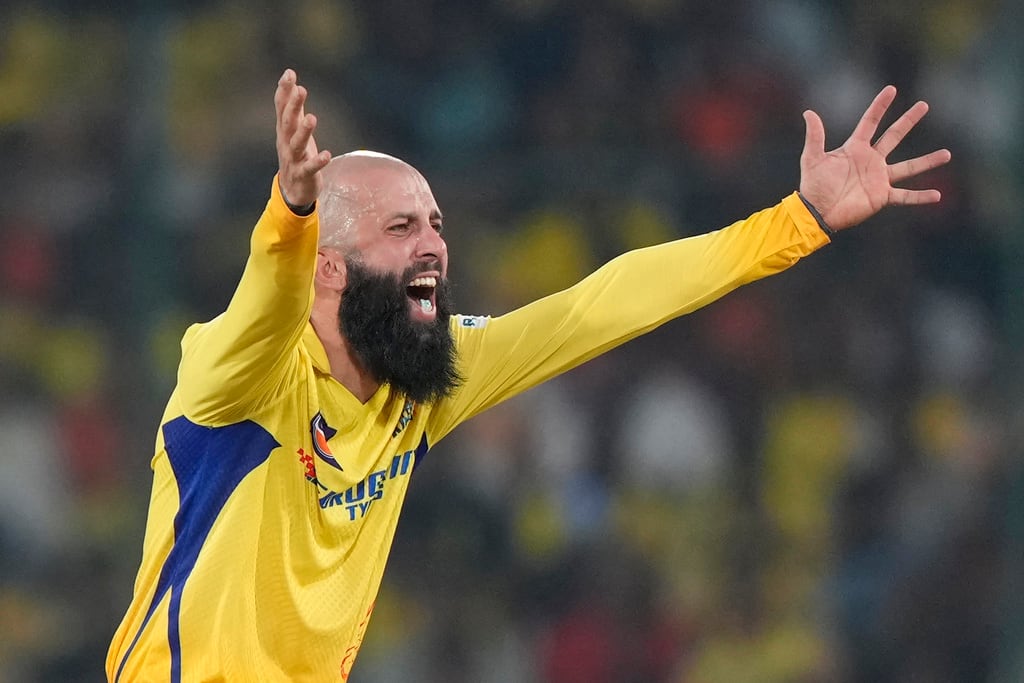 Moeen Ali should be a must for the CSK playing 11 vs LSG (AP Photo)
