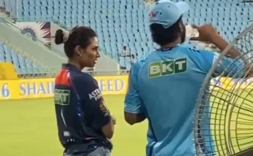 Athiya Shetty Joins LSG Practice Session To Support Hubby KL Rahul Ahead Of CSK Clash