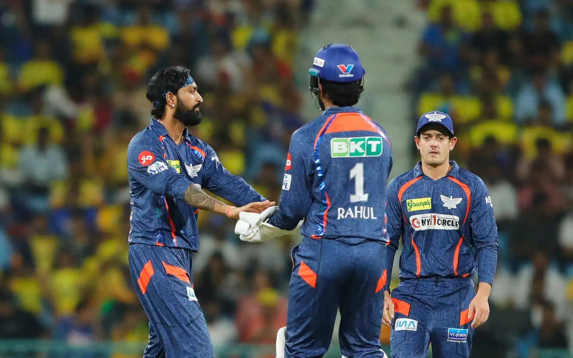 Krunal and KL celebrating Rizvi's wicket (BCCI)