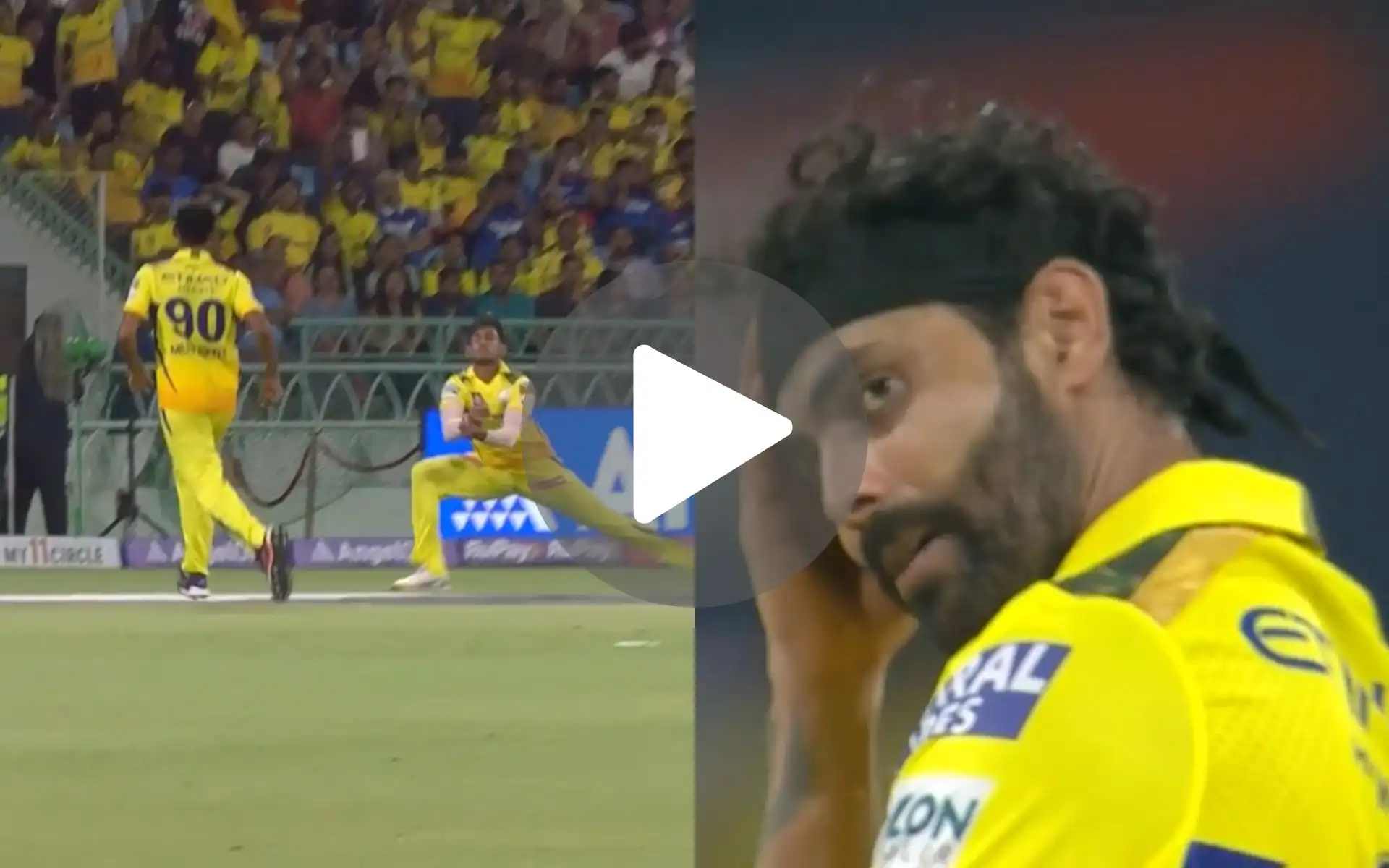 [Watch] Jadeja Puts Hand On Head After Matheesha Pathirana's ‘Butterfinger Moment’ Saves QDK