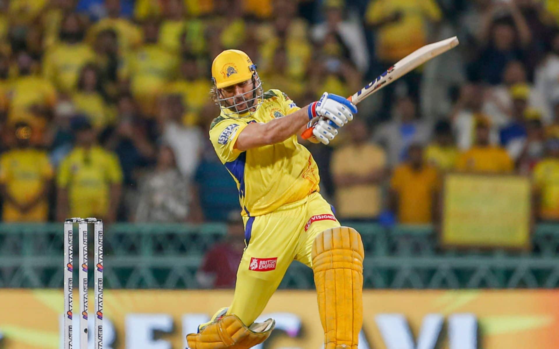 MS Dhoni in action against LSG in IPL 2024 (AP)