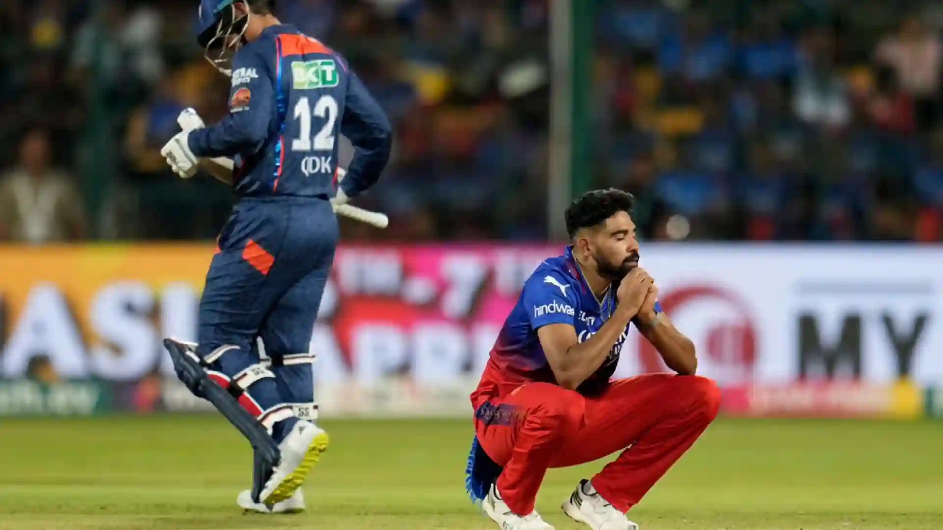 Siraj didn't play the last game vs SRH [AP]