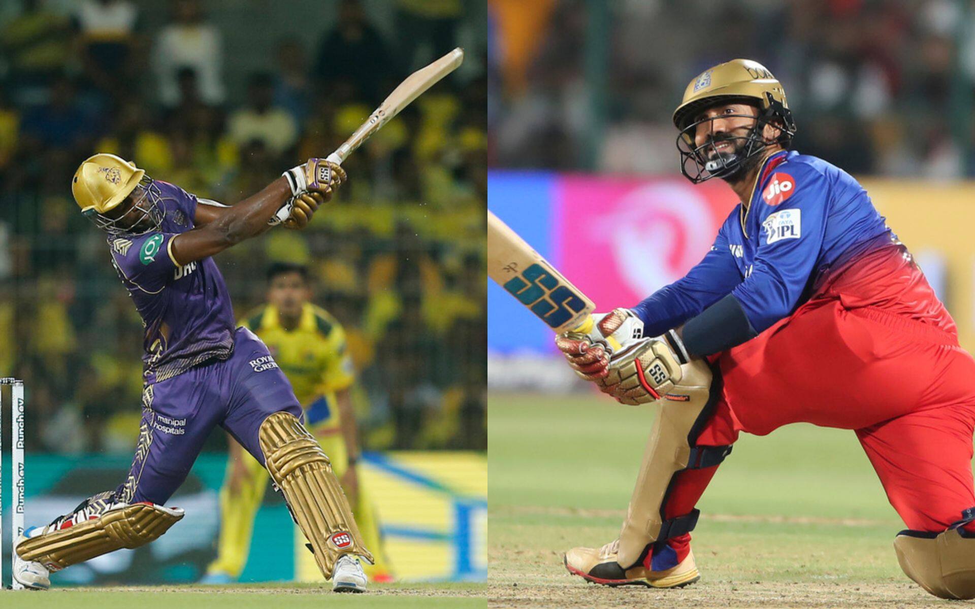 Andre Russell and Dinesh Karthik will be crucial to their team's chances in IPL 2024 [AP Photos]