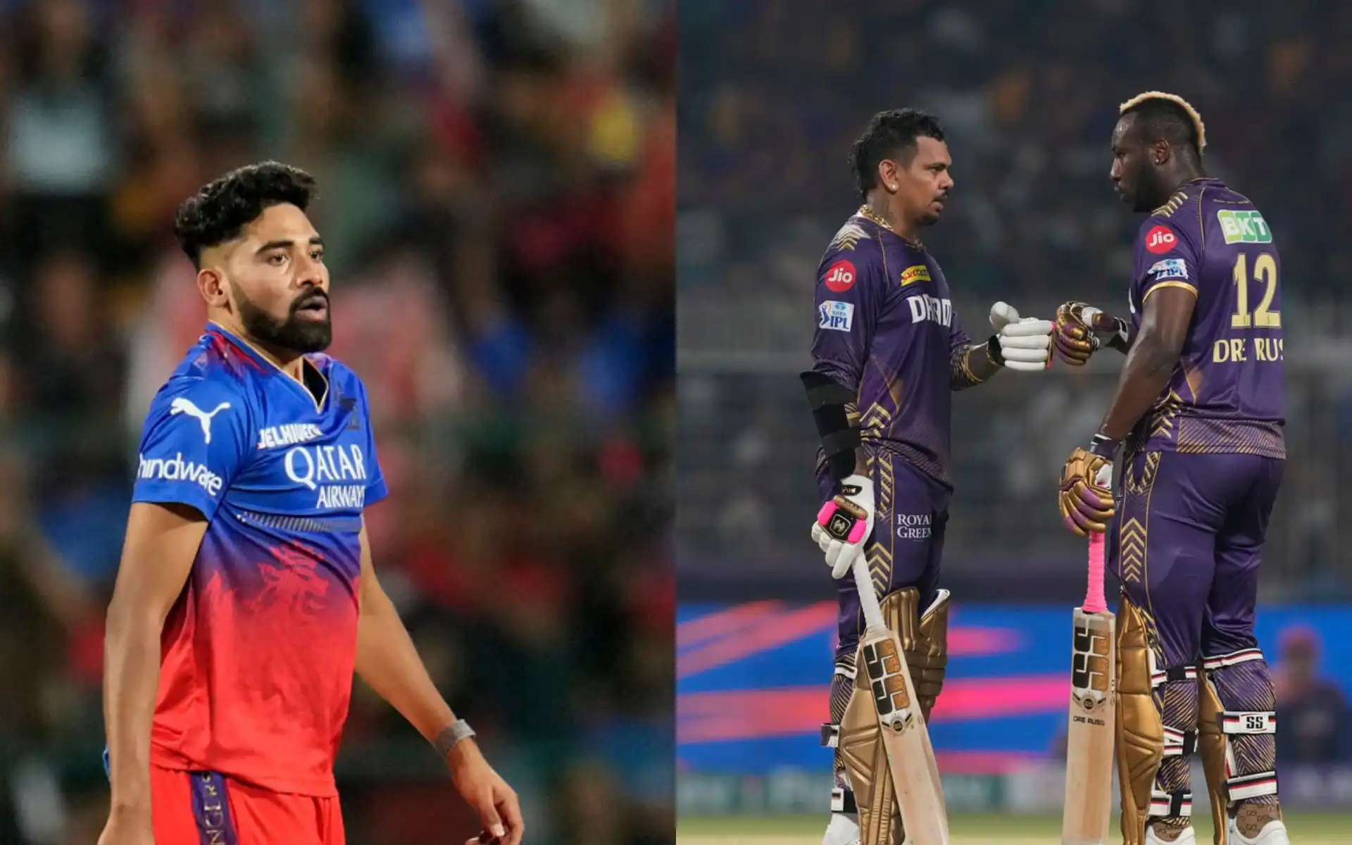 Siraj has a great record against both Narine and Russell (AP)