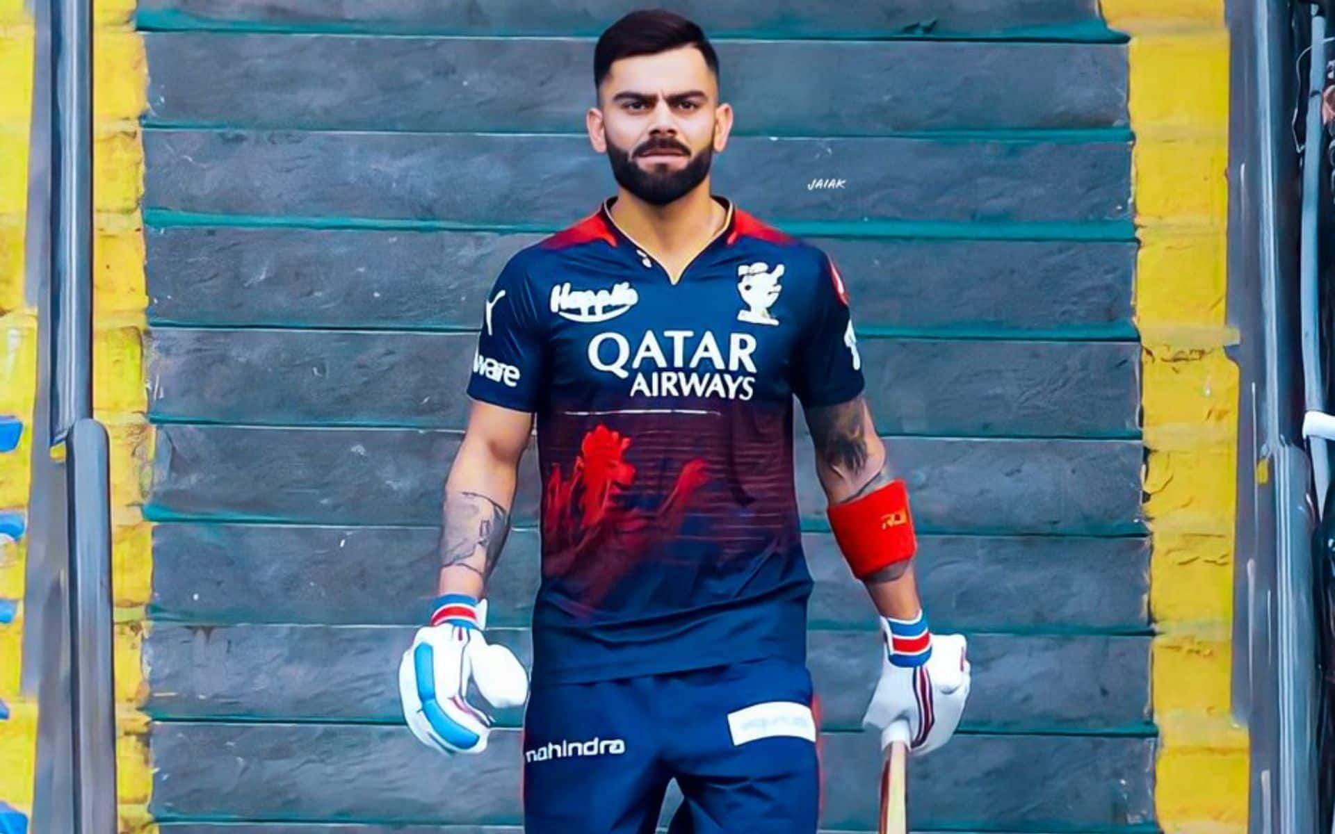 Virat Kohli walks out for practice in RCB colours (X.com)