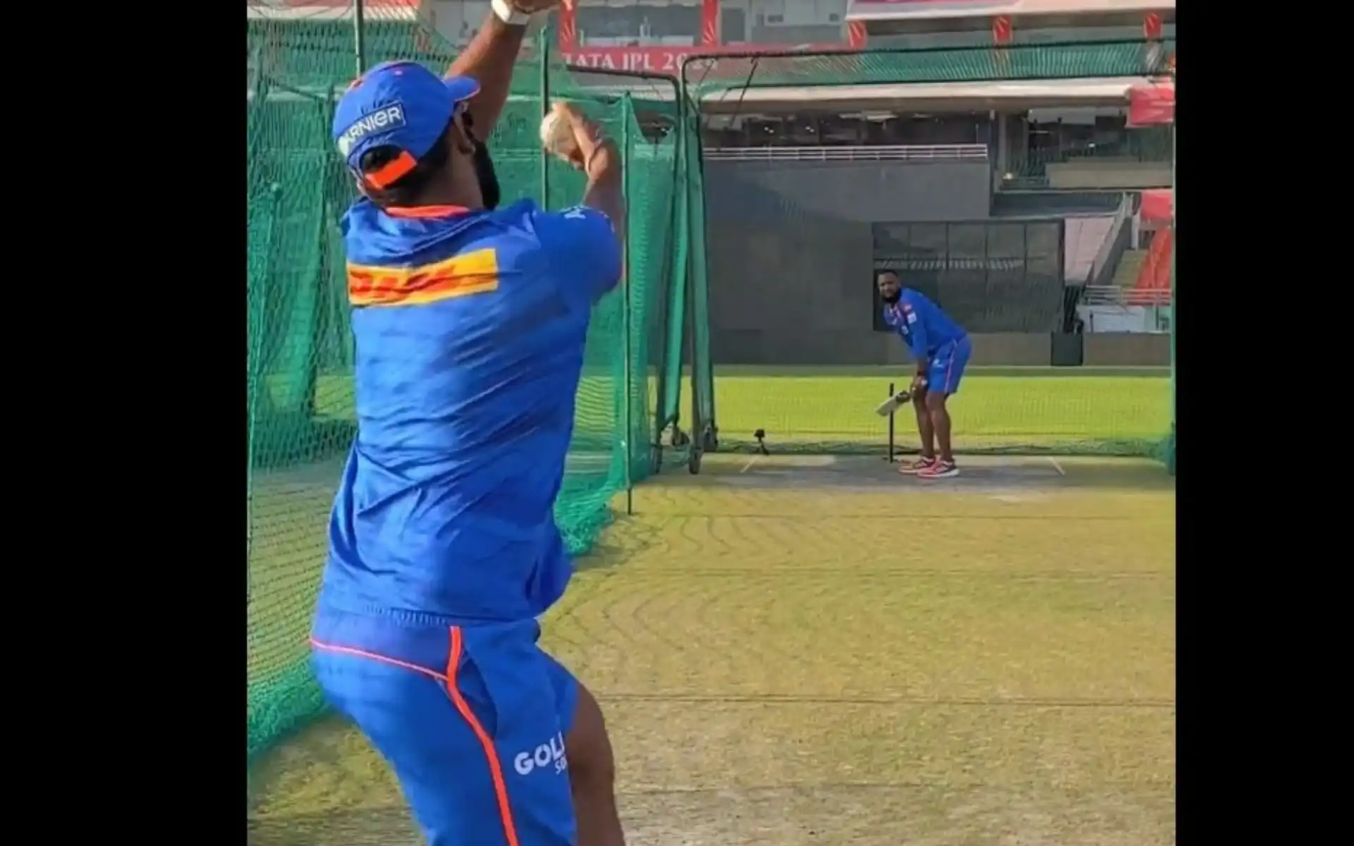 Jasprit Bumrah bowling to Kieron Pollard In Nets (x.com)