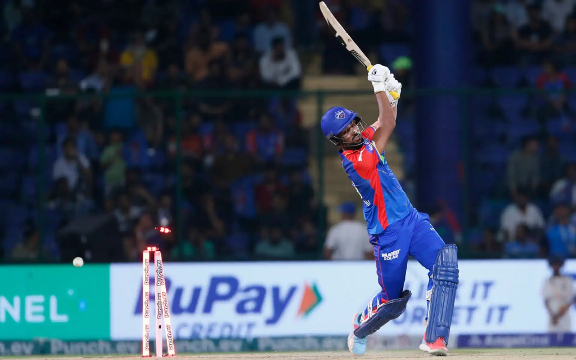 Lalit Yadav get dismantled by Natarajan's brillance (AP Photo)
