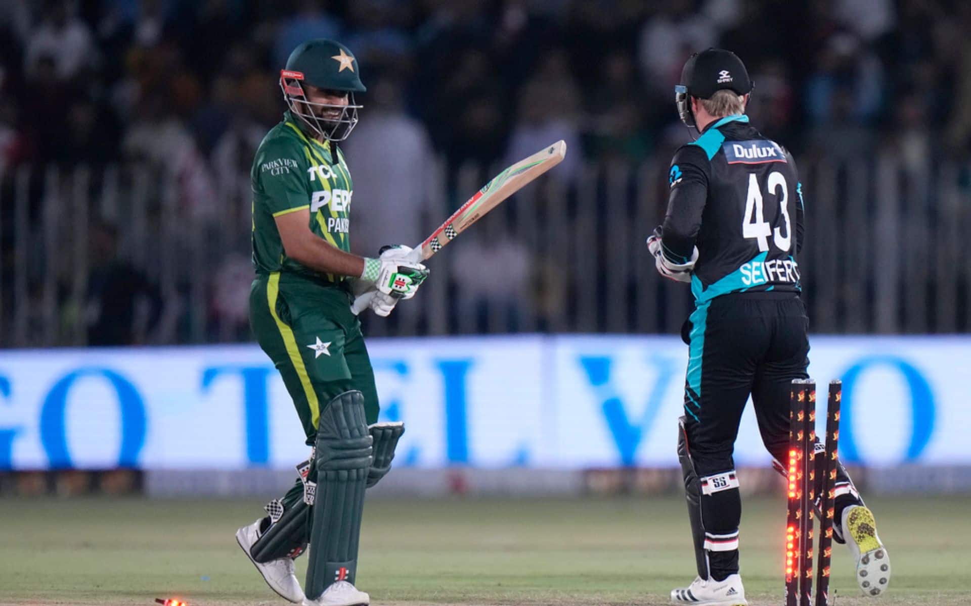 Babar Azam's dismissal against New Zealand in 2nd T20I (AP Photo)