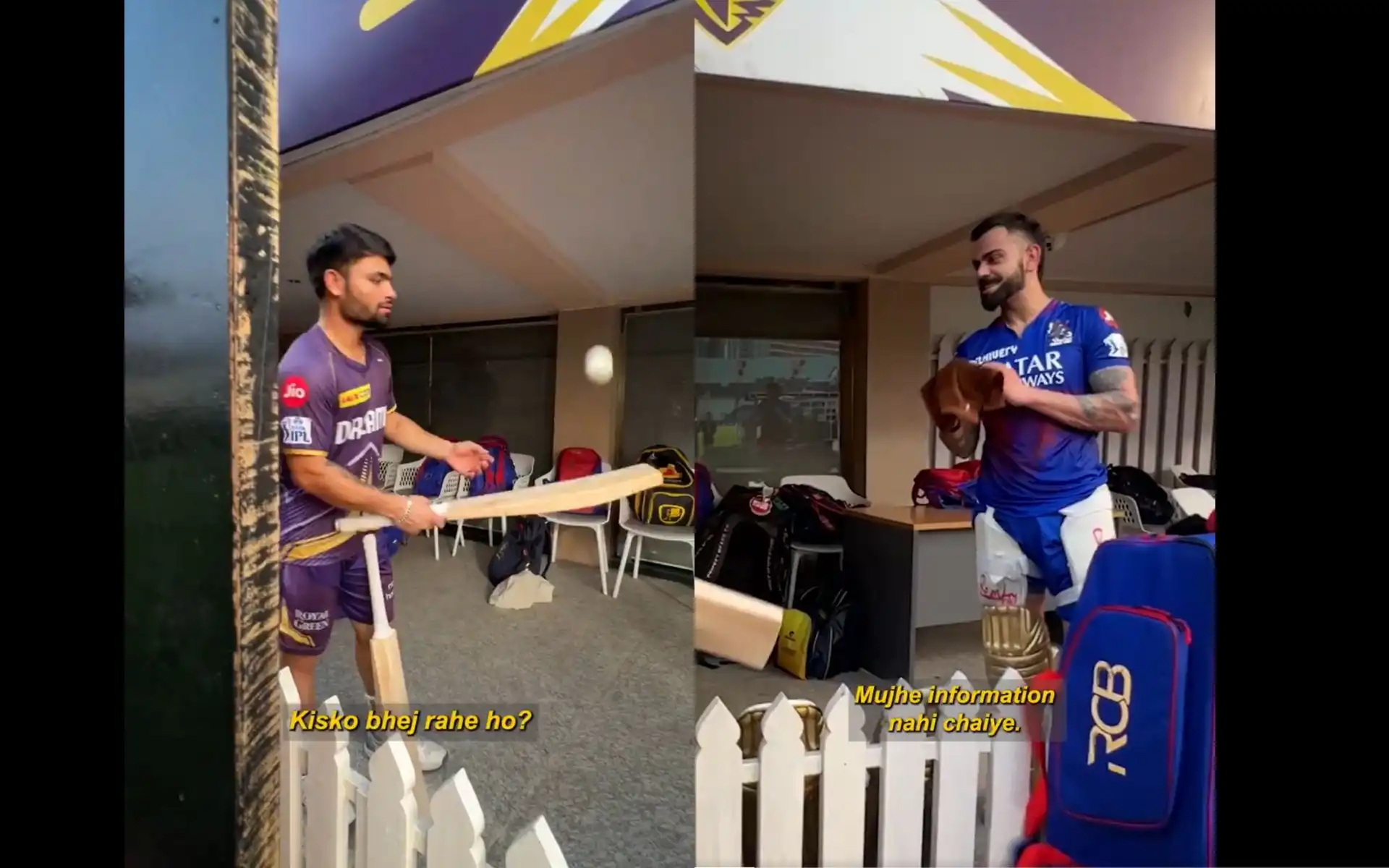 Rinku Singh begs for Kohli's bat ahead of KKR vs RCB (x.com)