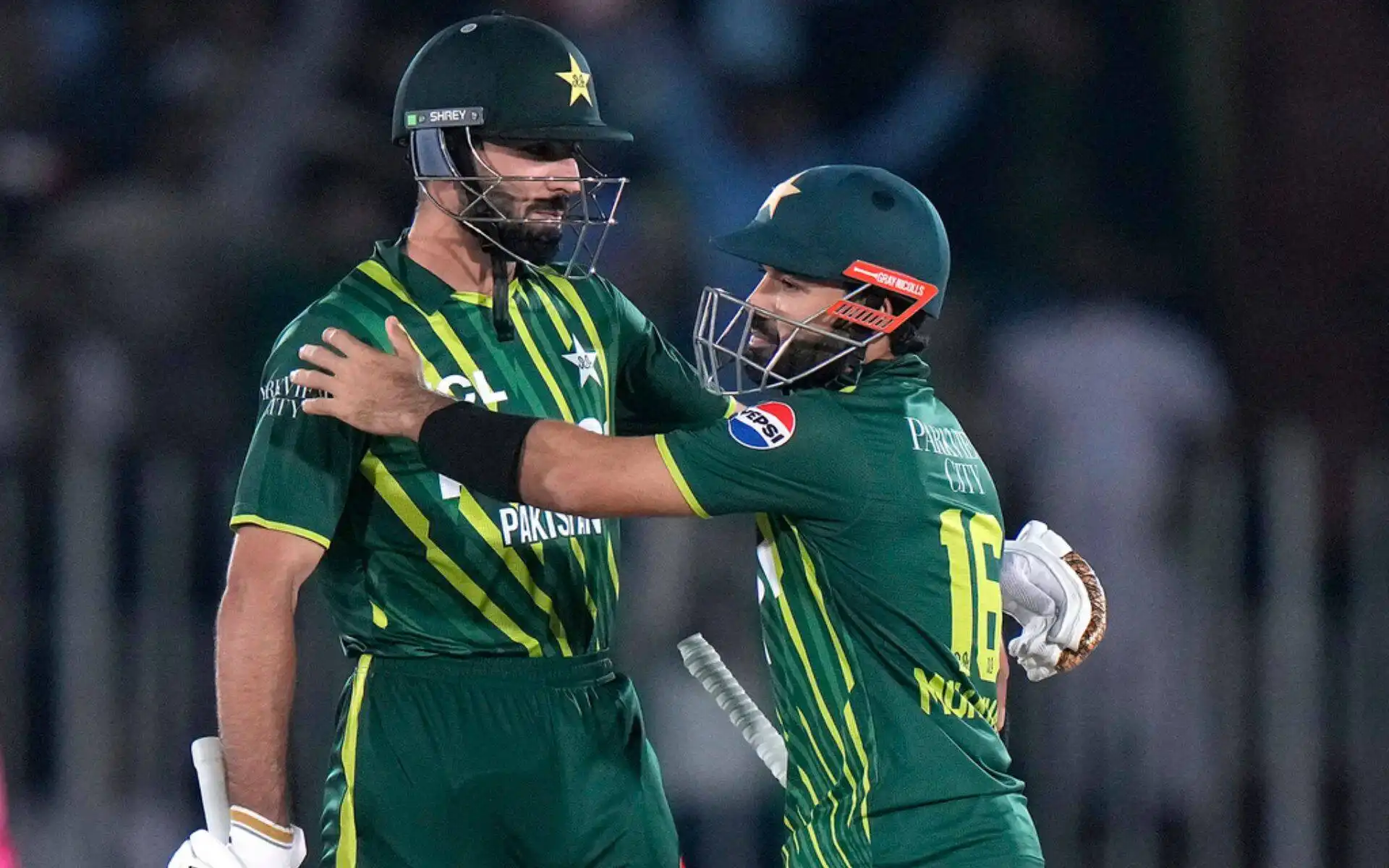 Rizwan scored 45 runs in securing victory against NZ on Saturday (AP)