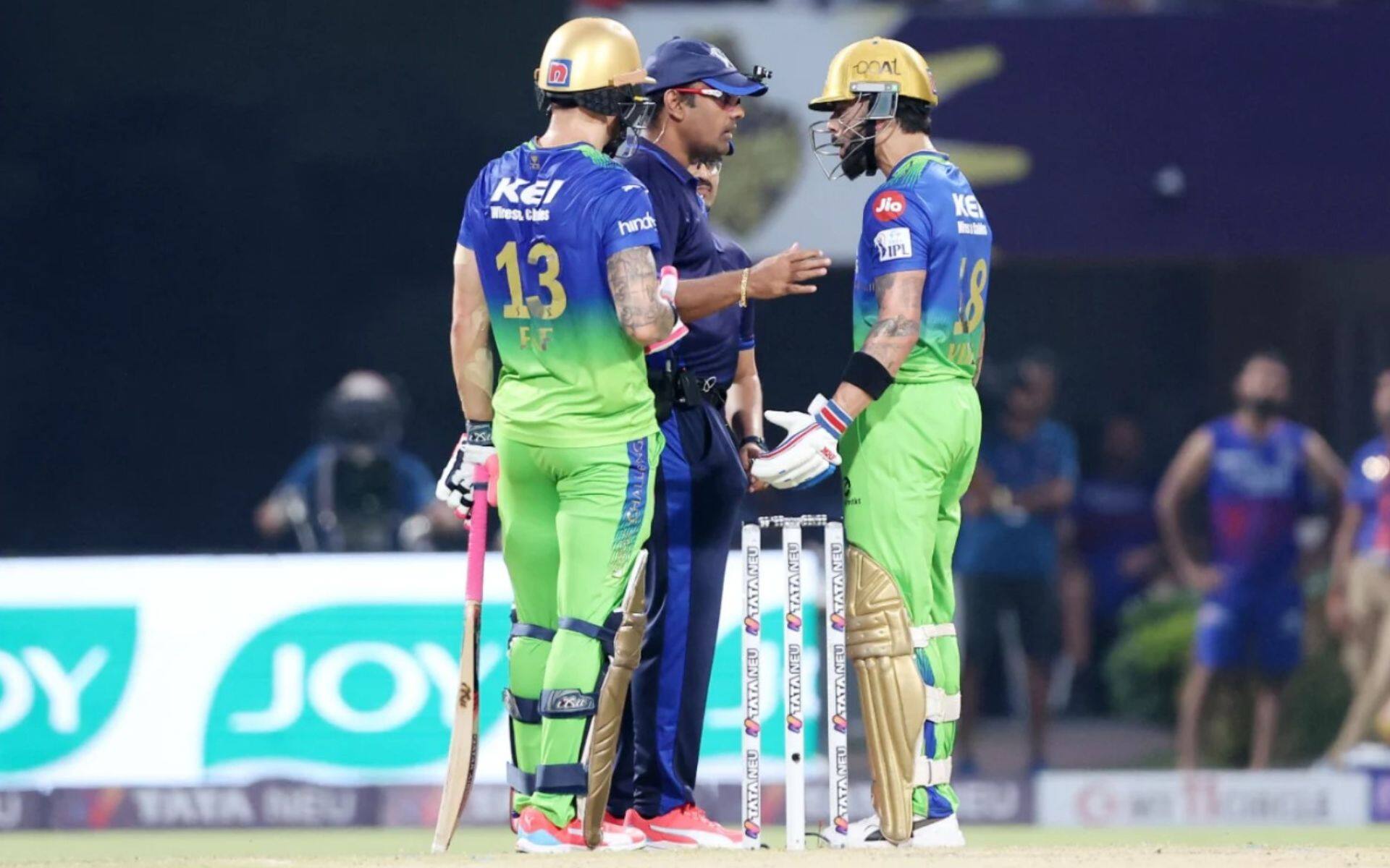 Virat Kohli arguing with the umpire after dismissal (BCCI)